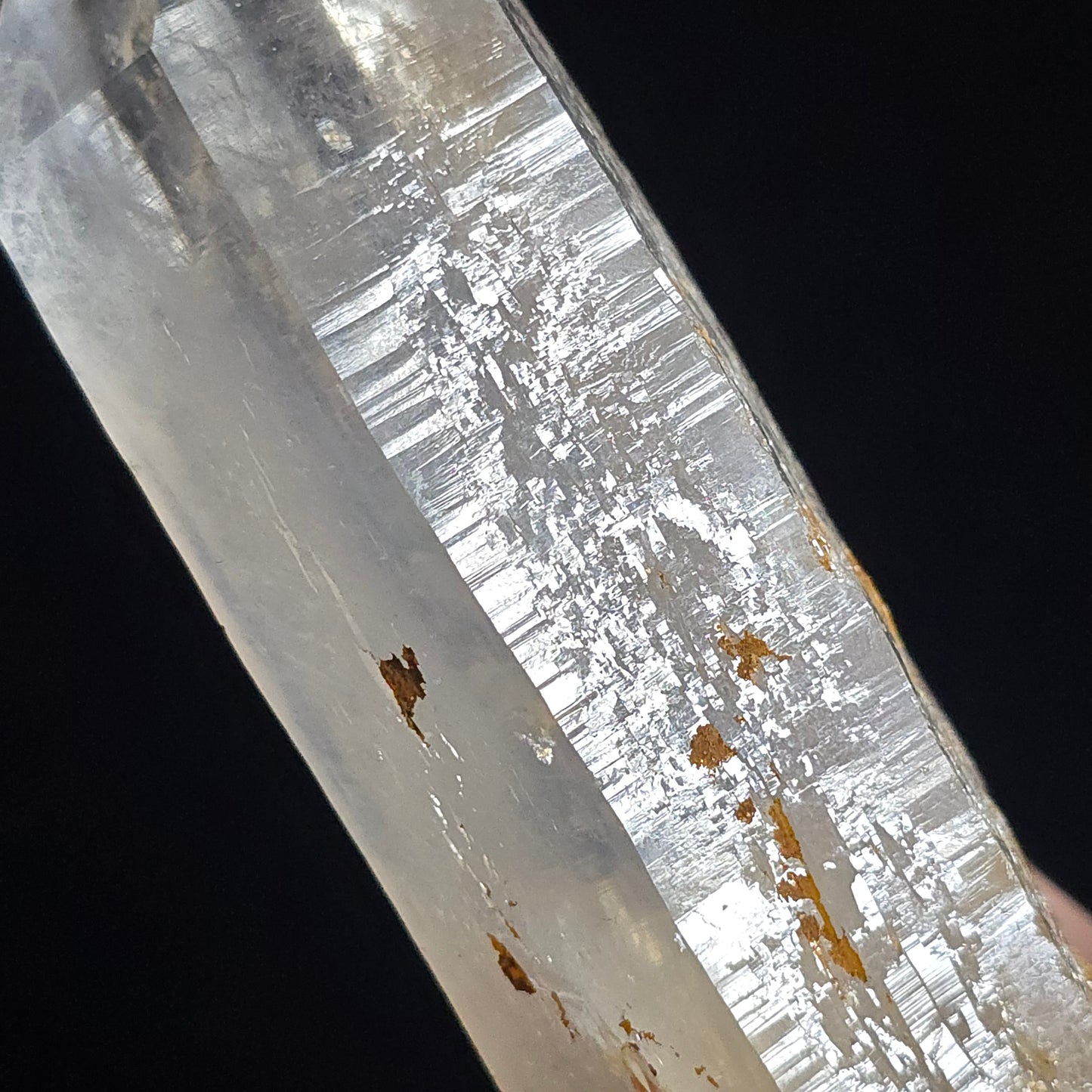 Colombian Blue smoke Lemurian Quartz