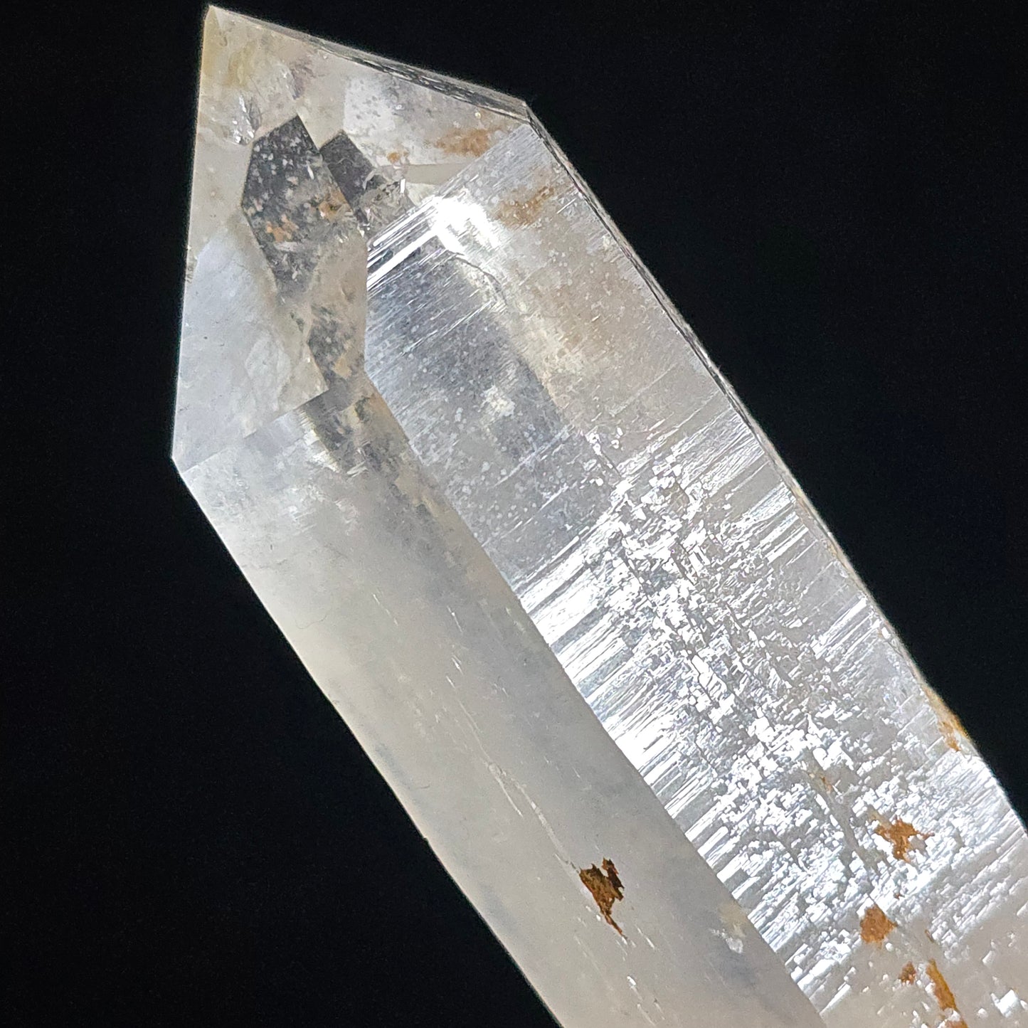 Colombian Blue smoke Lemurian Quartz