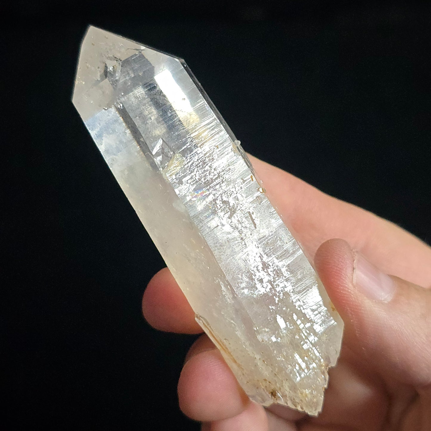 Colombian blue smoke Lemurian Quartz