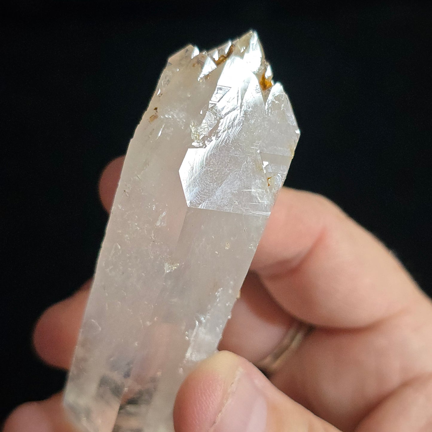 Colombian blue smoke Lemurian Quartz