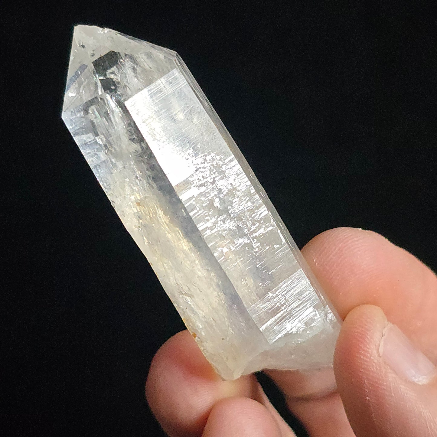 Colombian Blue smoke Lemurian Quartz