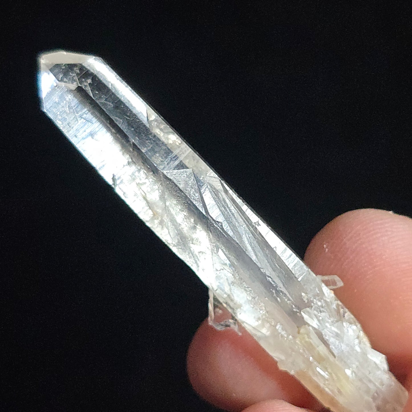 Colombian Blue smoke Lemurian Quartz