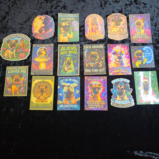 Mr Luke speaks stickers