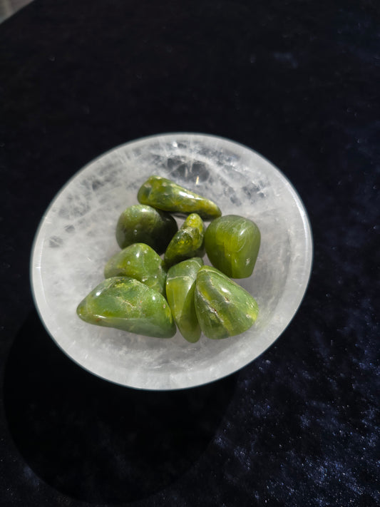 Vesuvianite tumble from Kenya