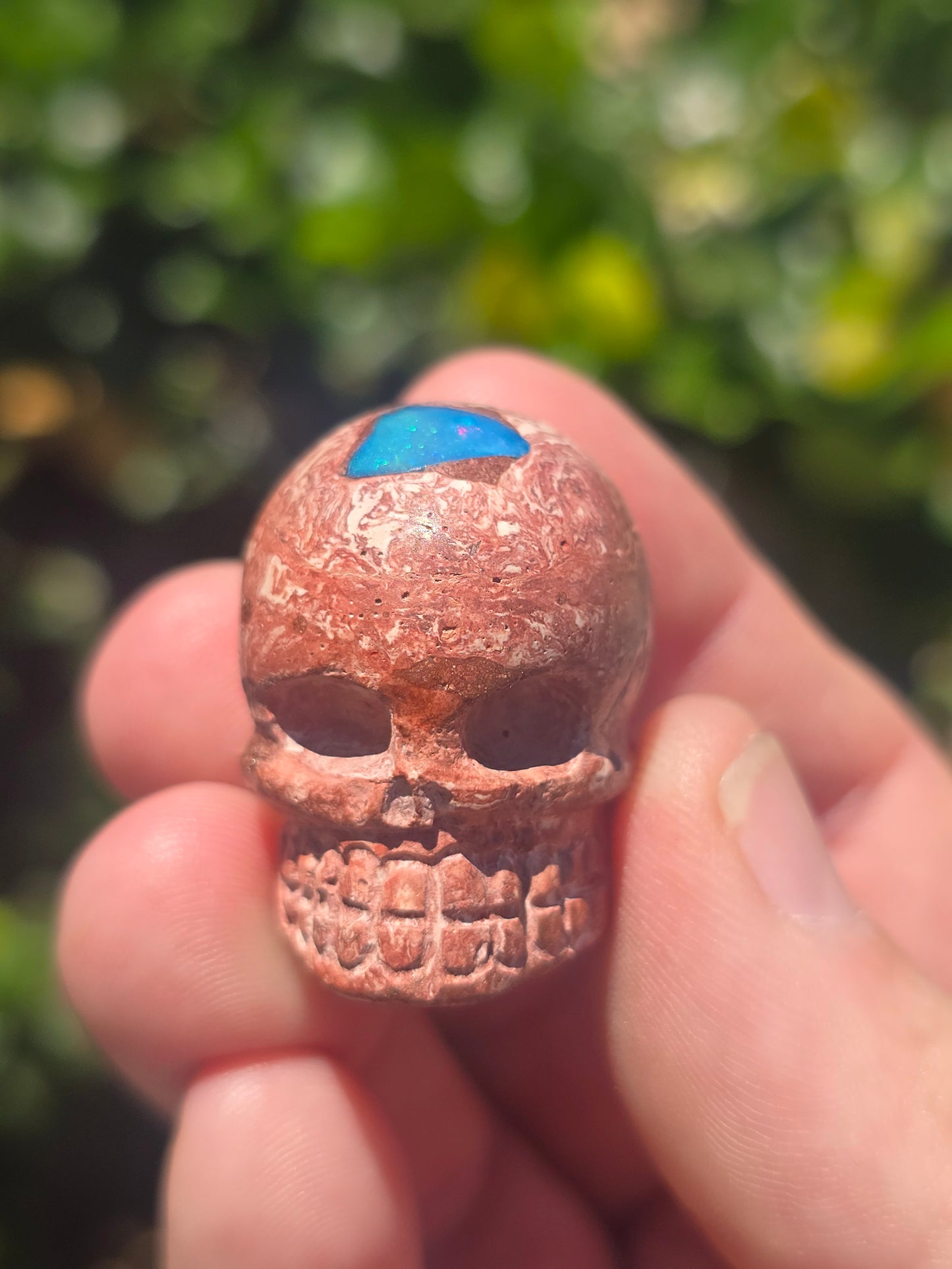 Fire Opal Skull Mexico