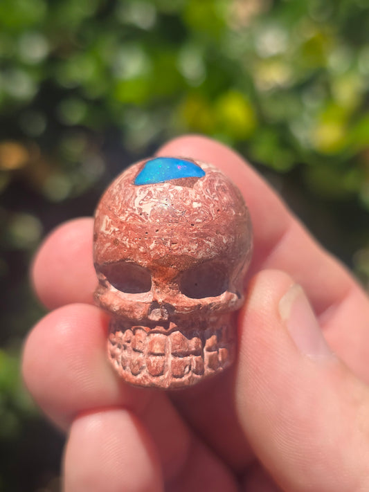 Fire Opal Skull Mexico