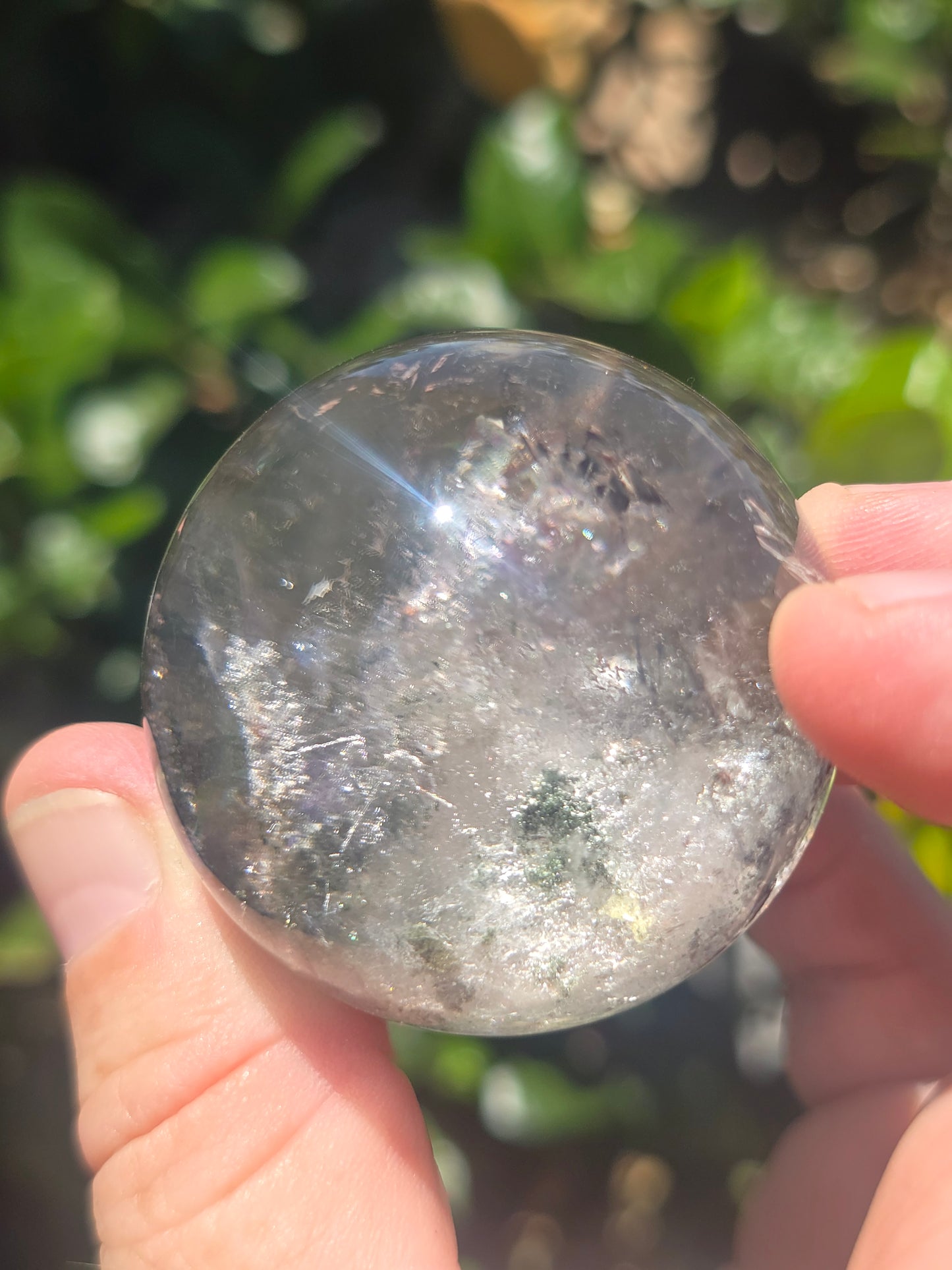 Garden Quartz (Lodolite) sphere