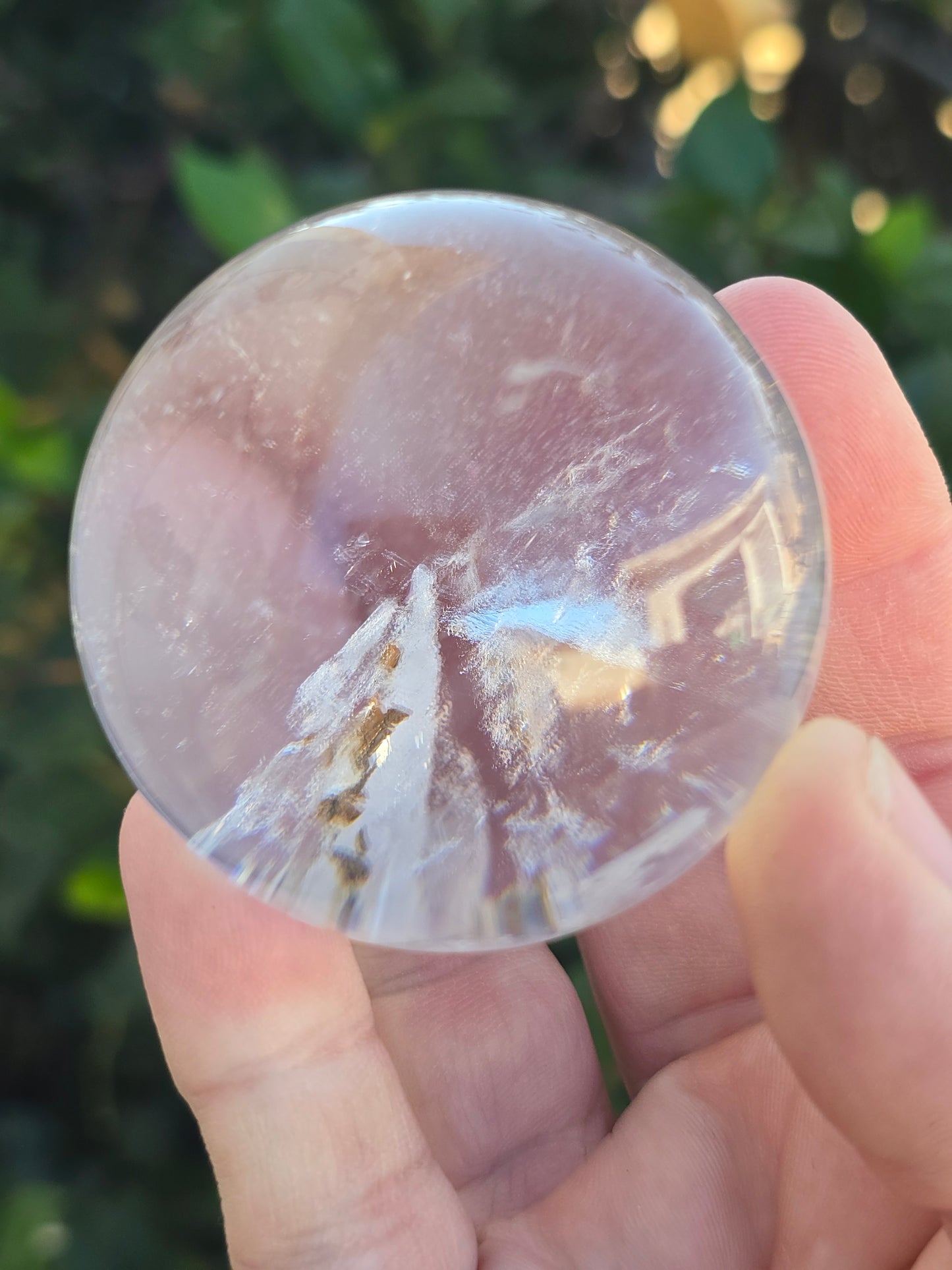 Garden Quartz (Lodolite) sphere