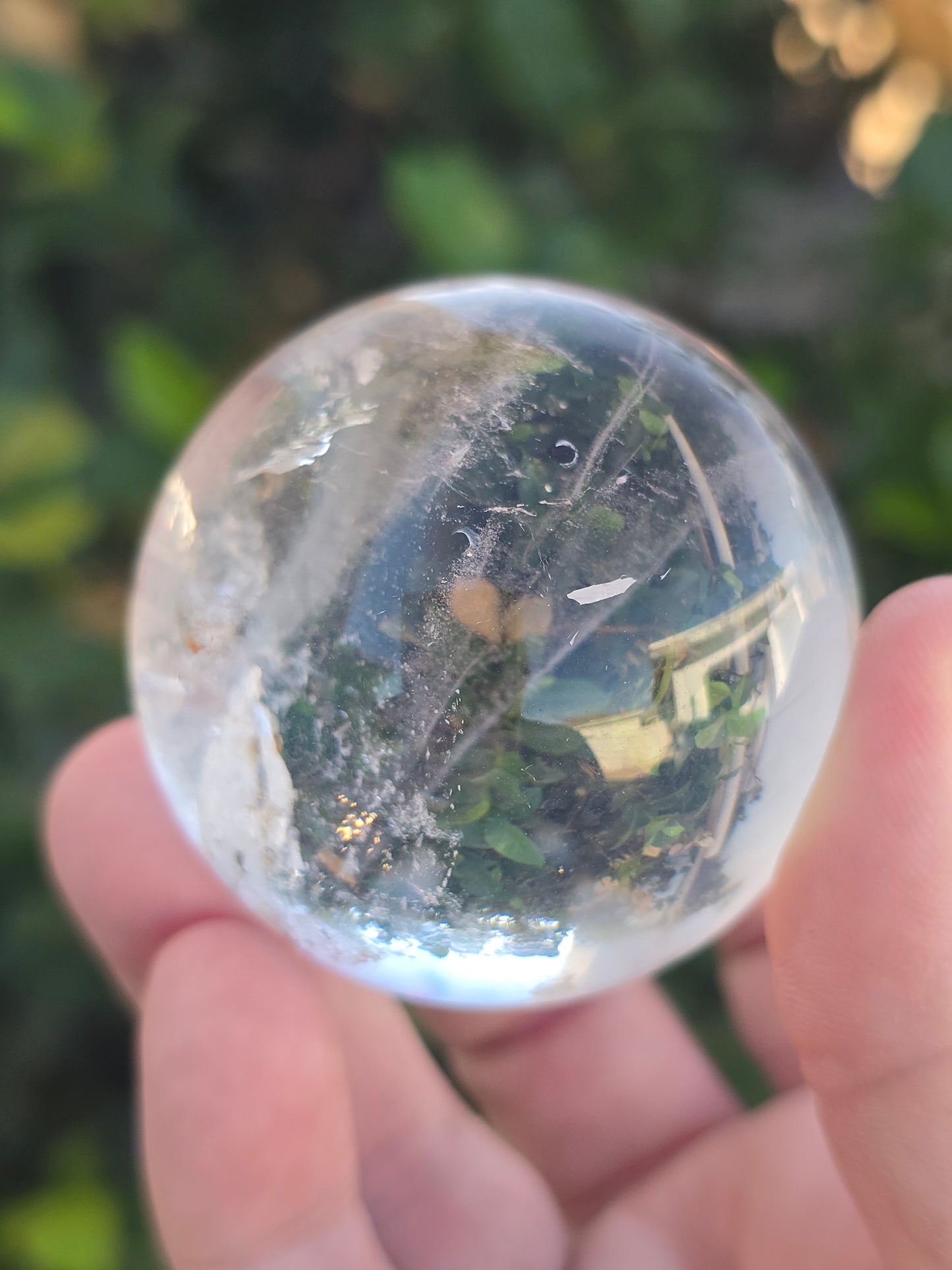 Garden Quartz (Lodolite) sphere