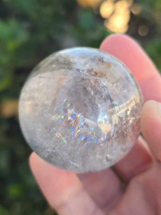Garden Quartz (Lodolite) sphere