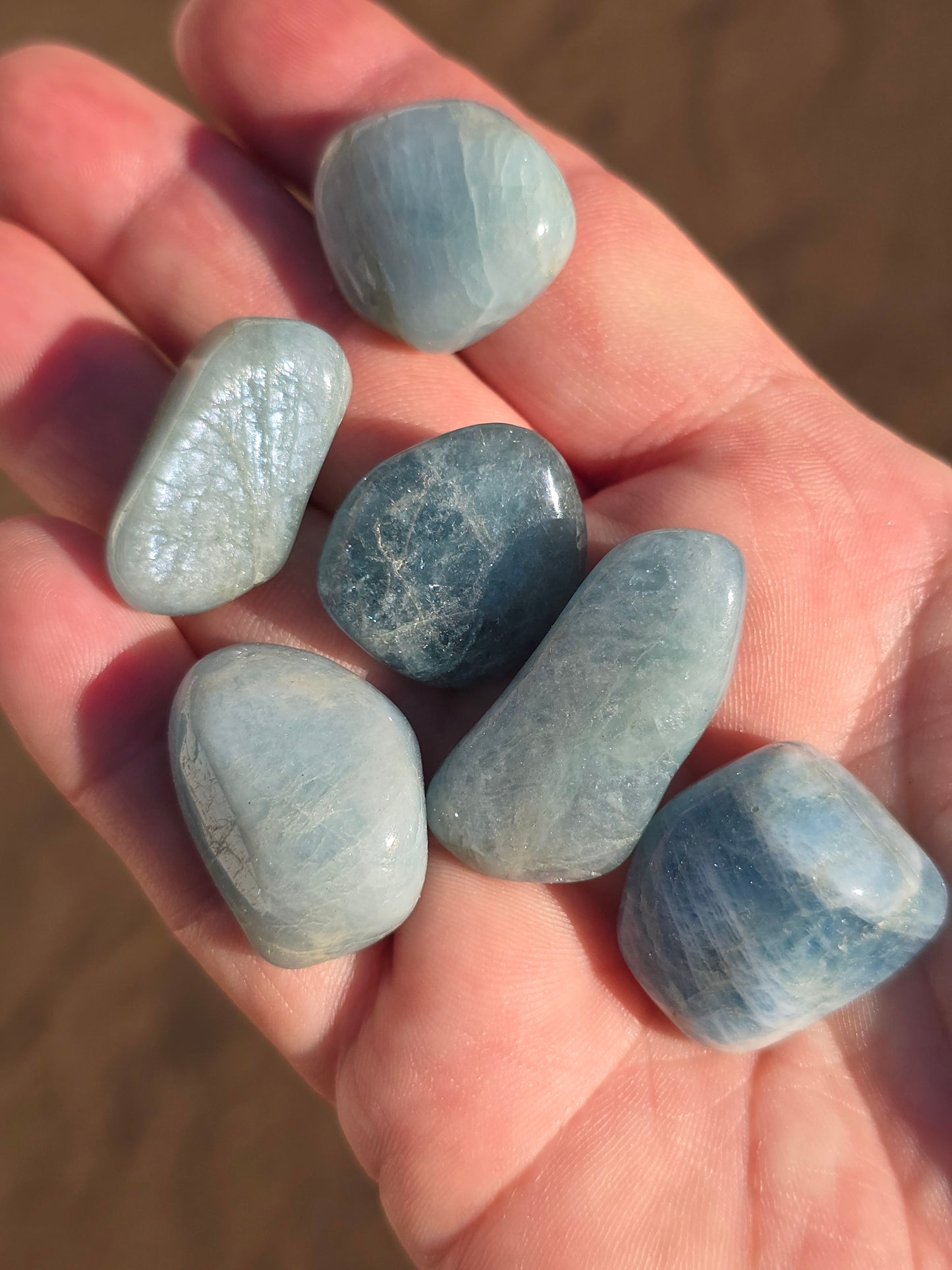 Aquamarine tumble from Angola