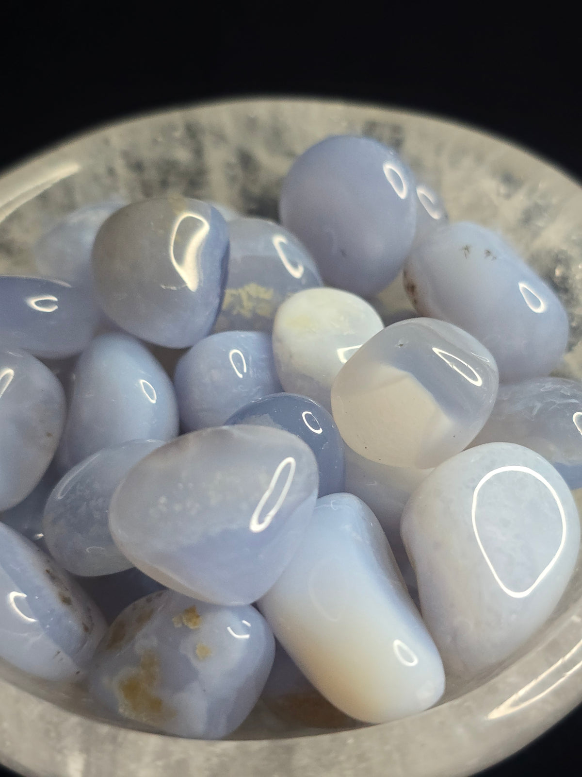 Blue Chalcedony tumble