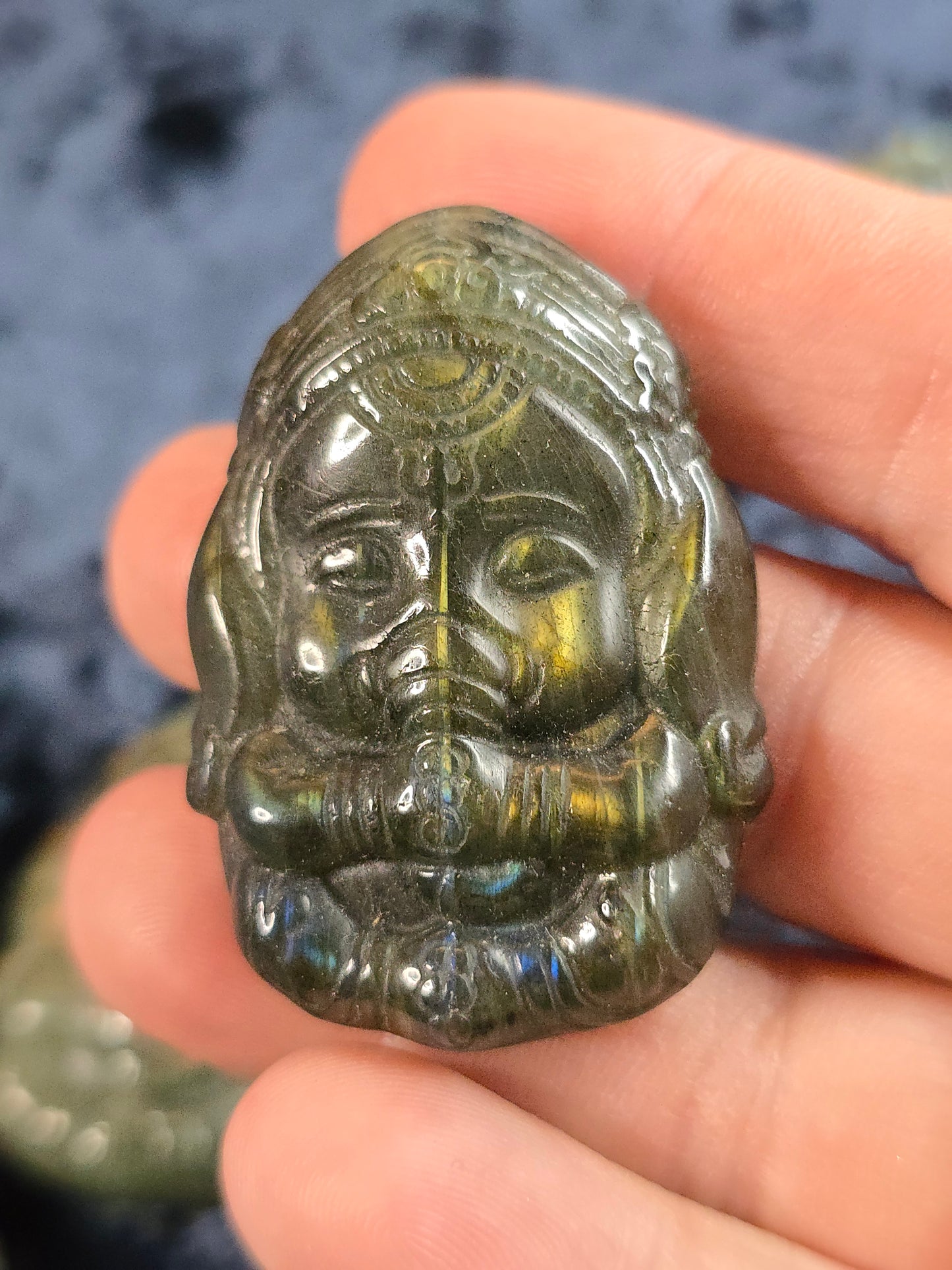Labradorite Ganesh