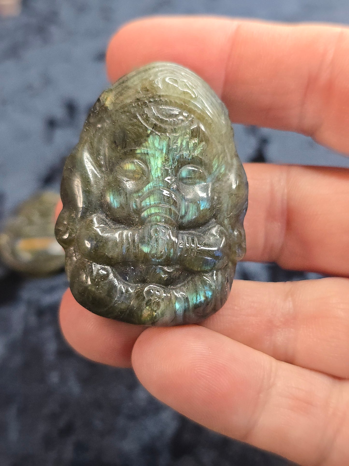 Labradorite Ganesh