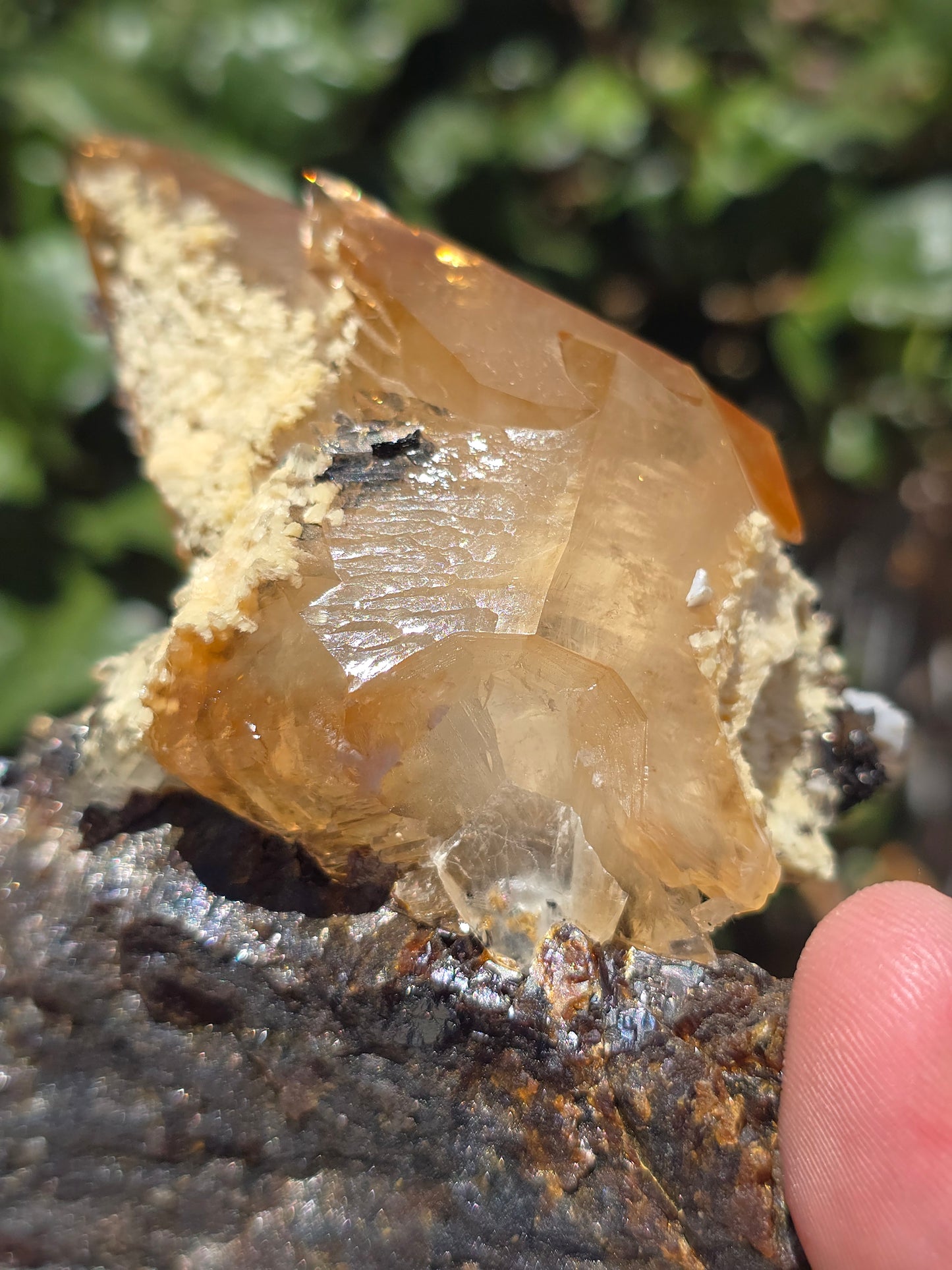 Sphalerite w Calcite from Elmwood Mine Tennessee