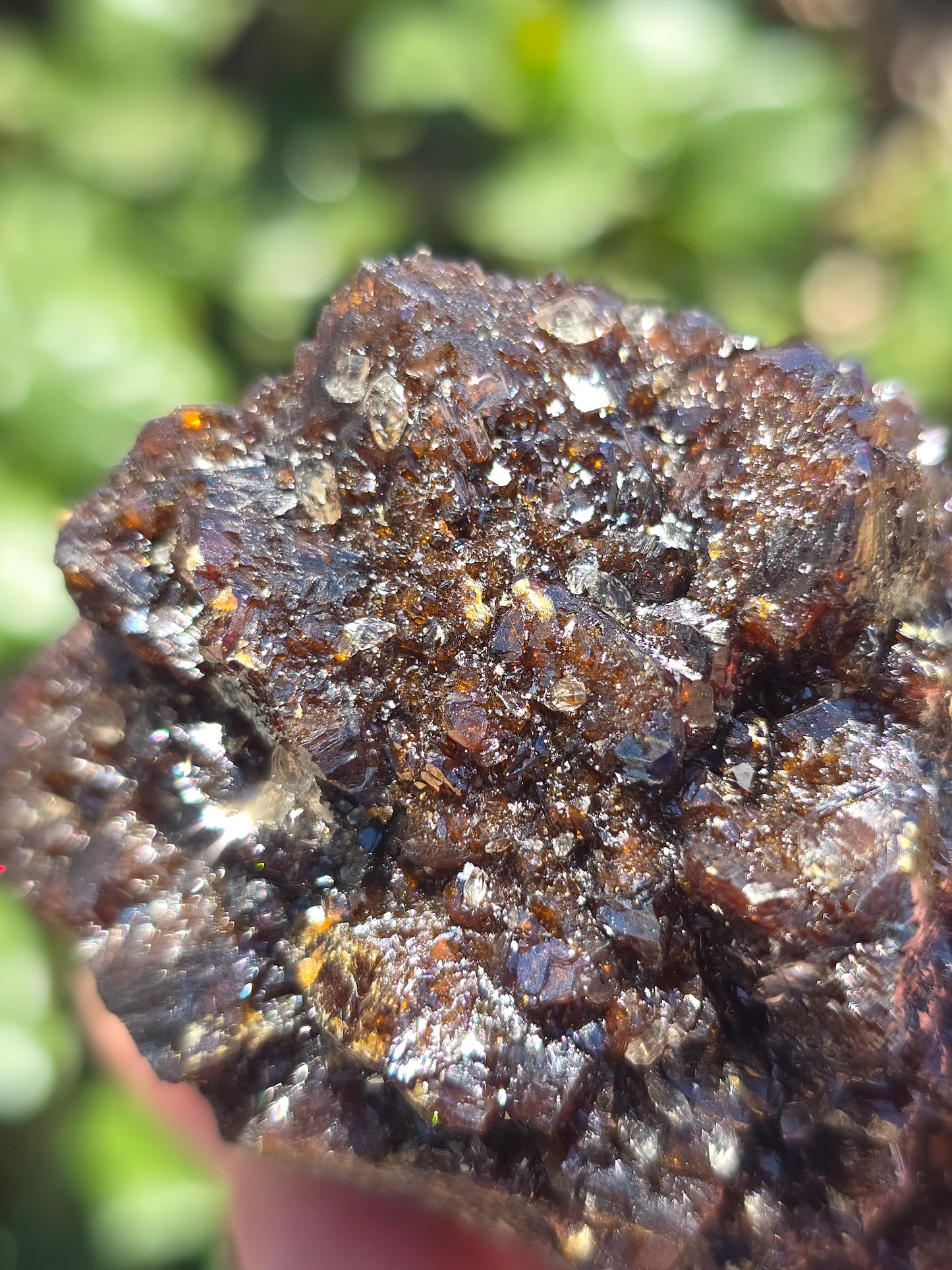 Sphalerite w calcite Elmwood Mine Tennessee