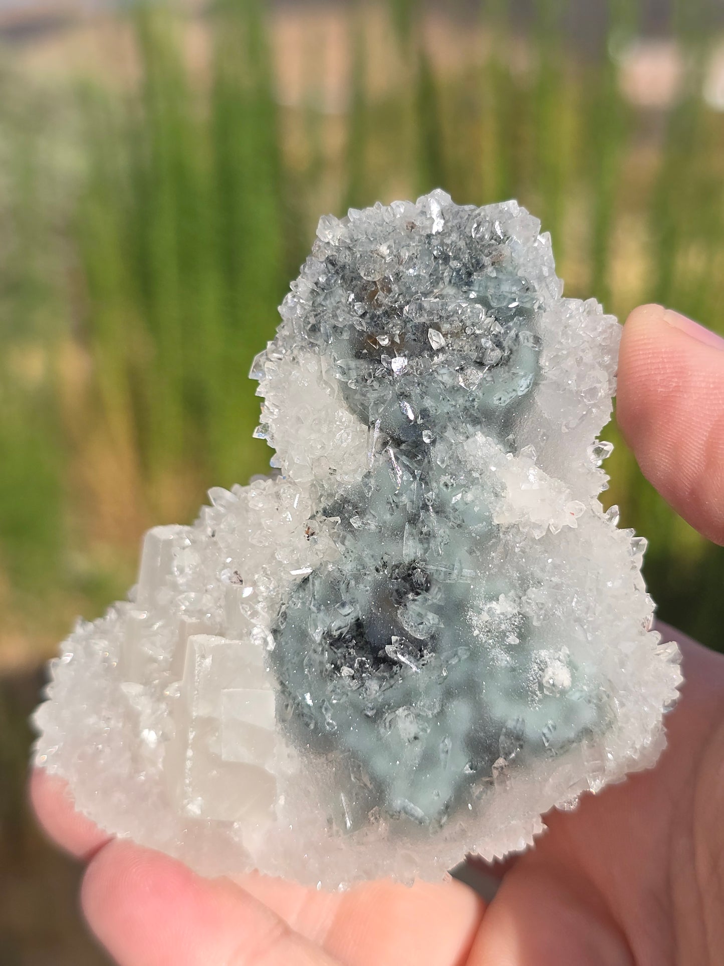 Apophyllite w Calcite India