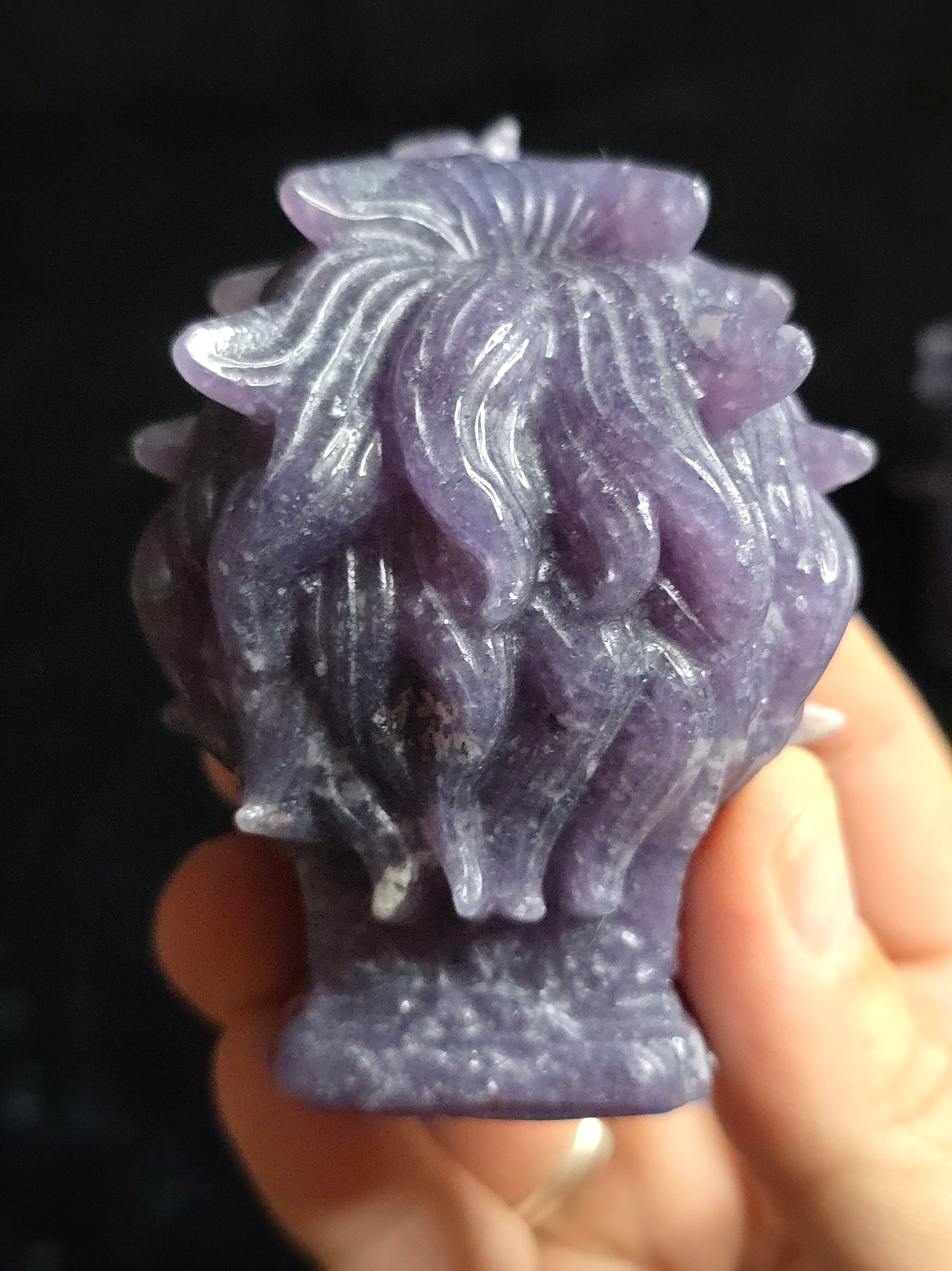 Lepidolite Lion