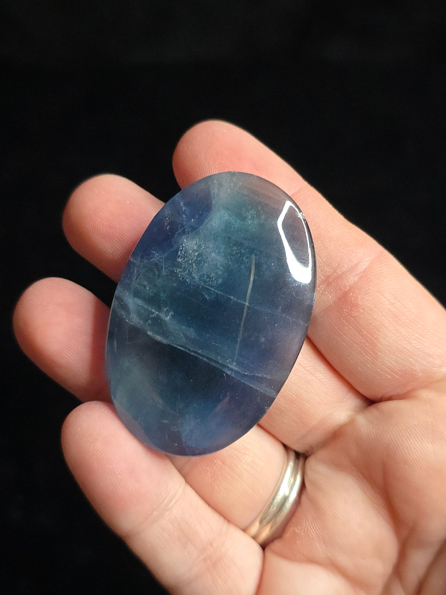 Blue Fluorite palm
