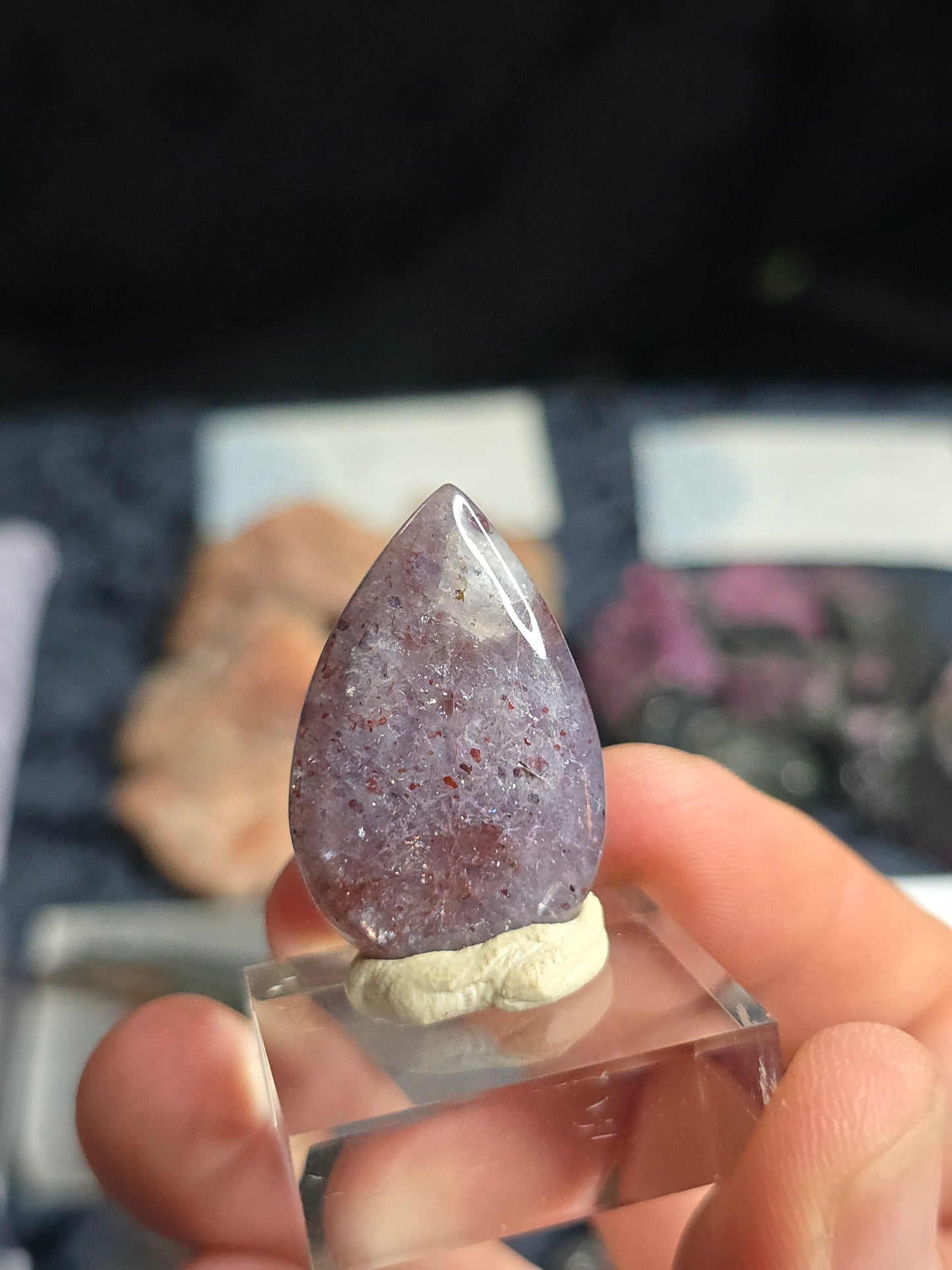 Iolite w Sunstone Cabochon