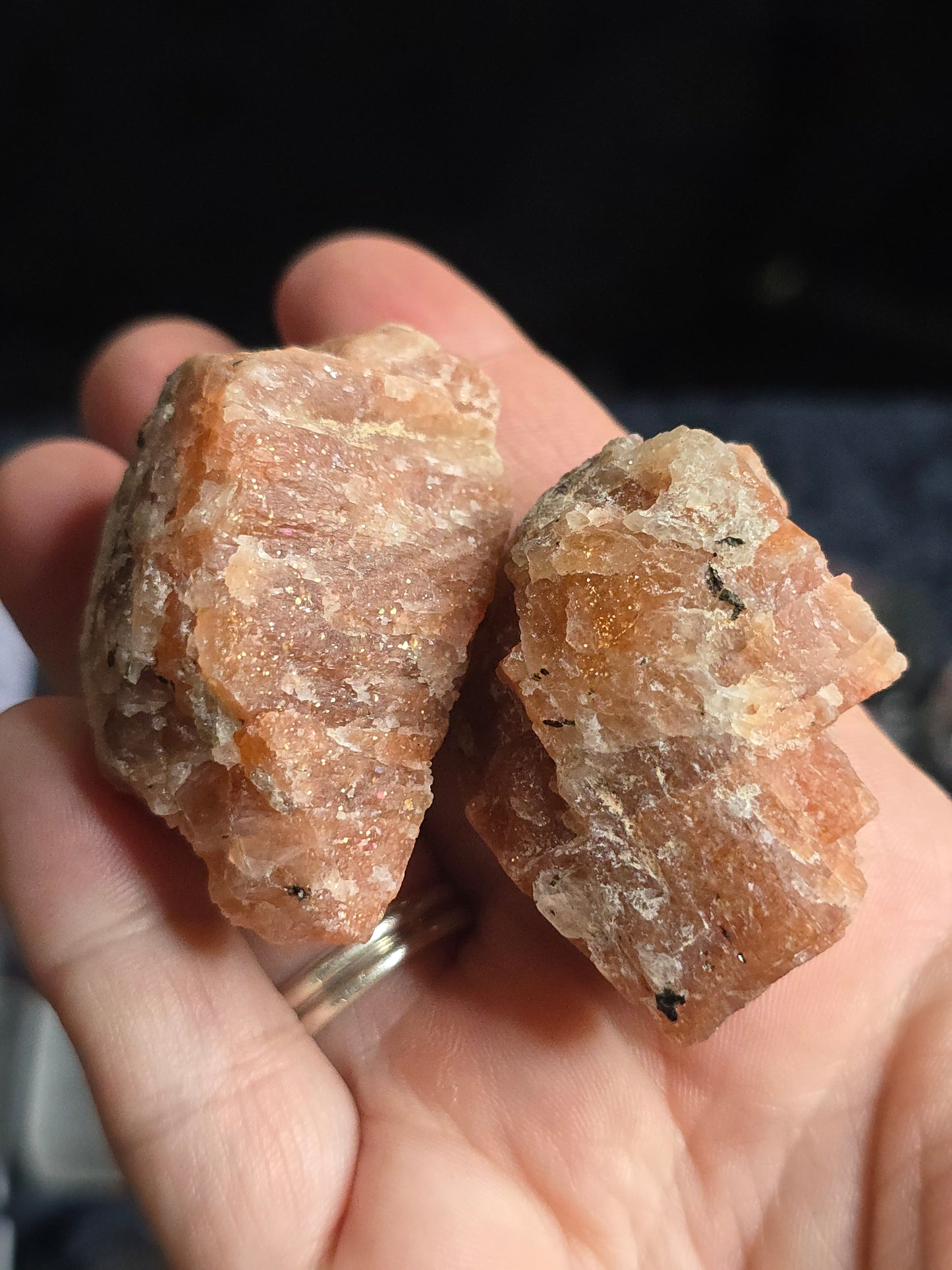 Sunstone raw tumble