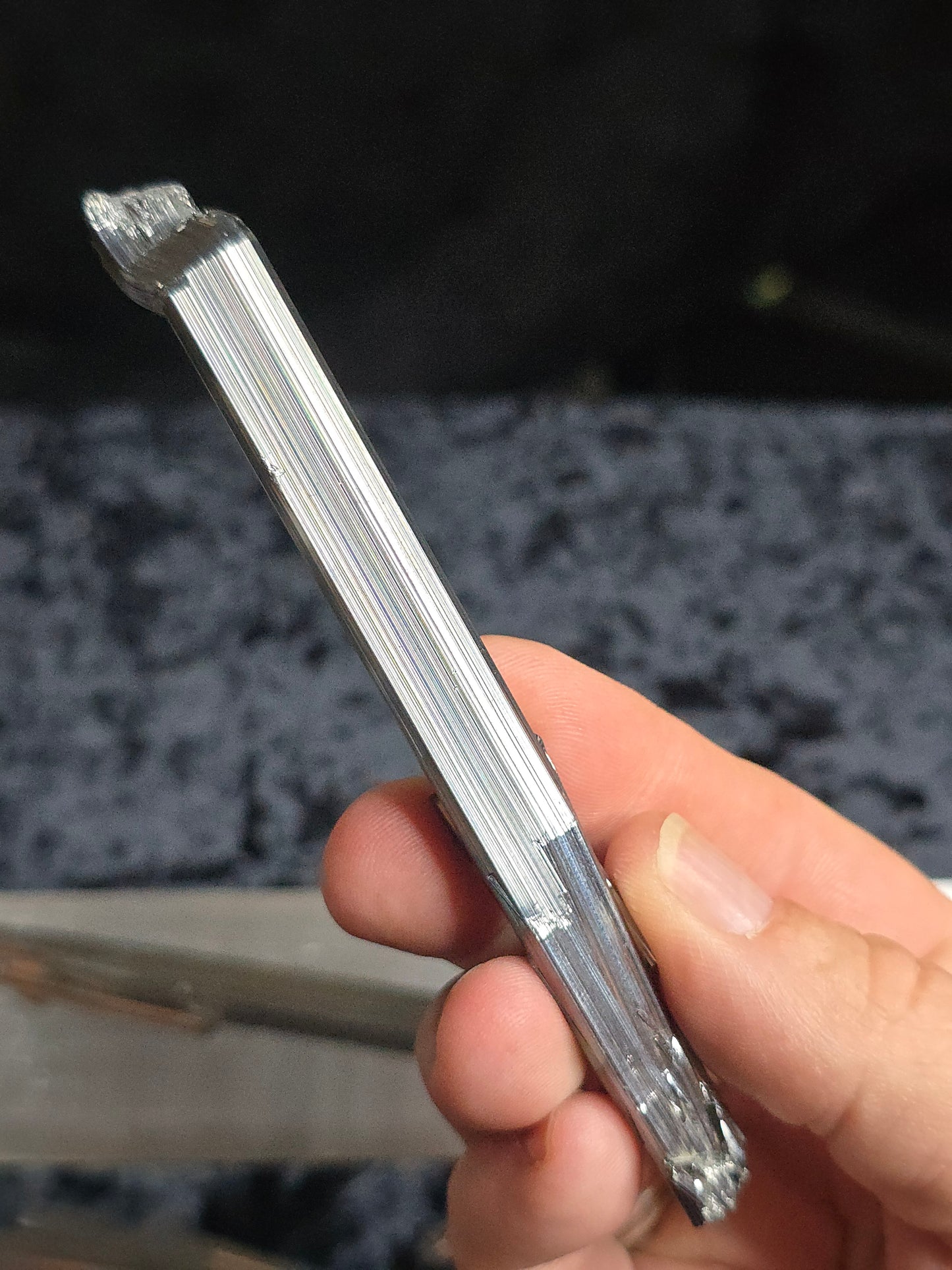 Stibnite wand from China