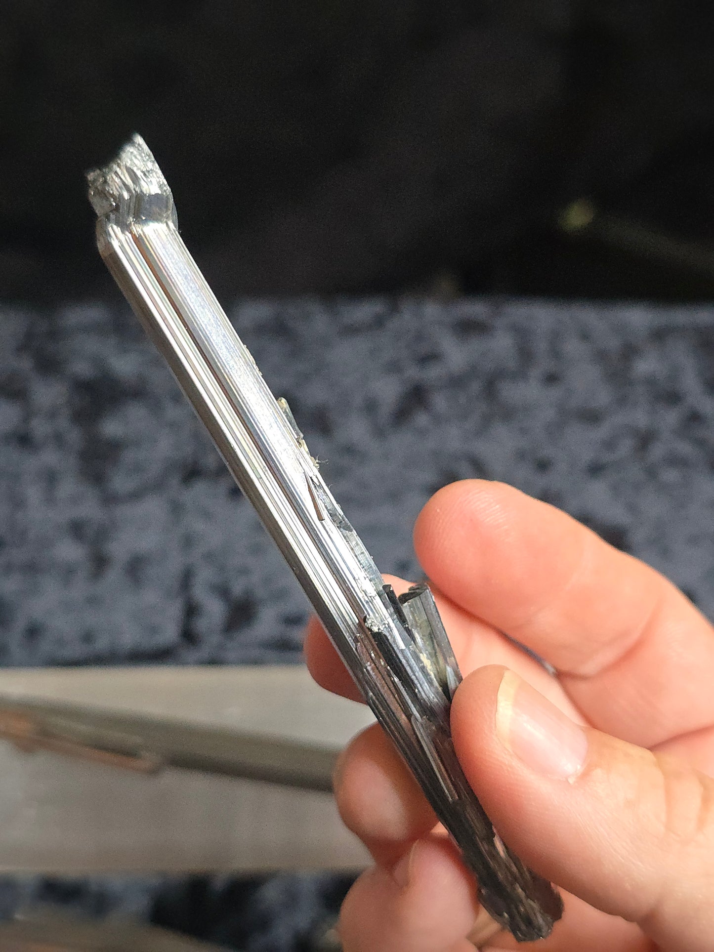 Stibnite wand from China