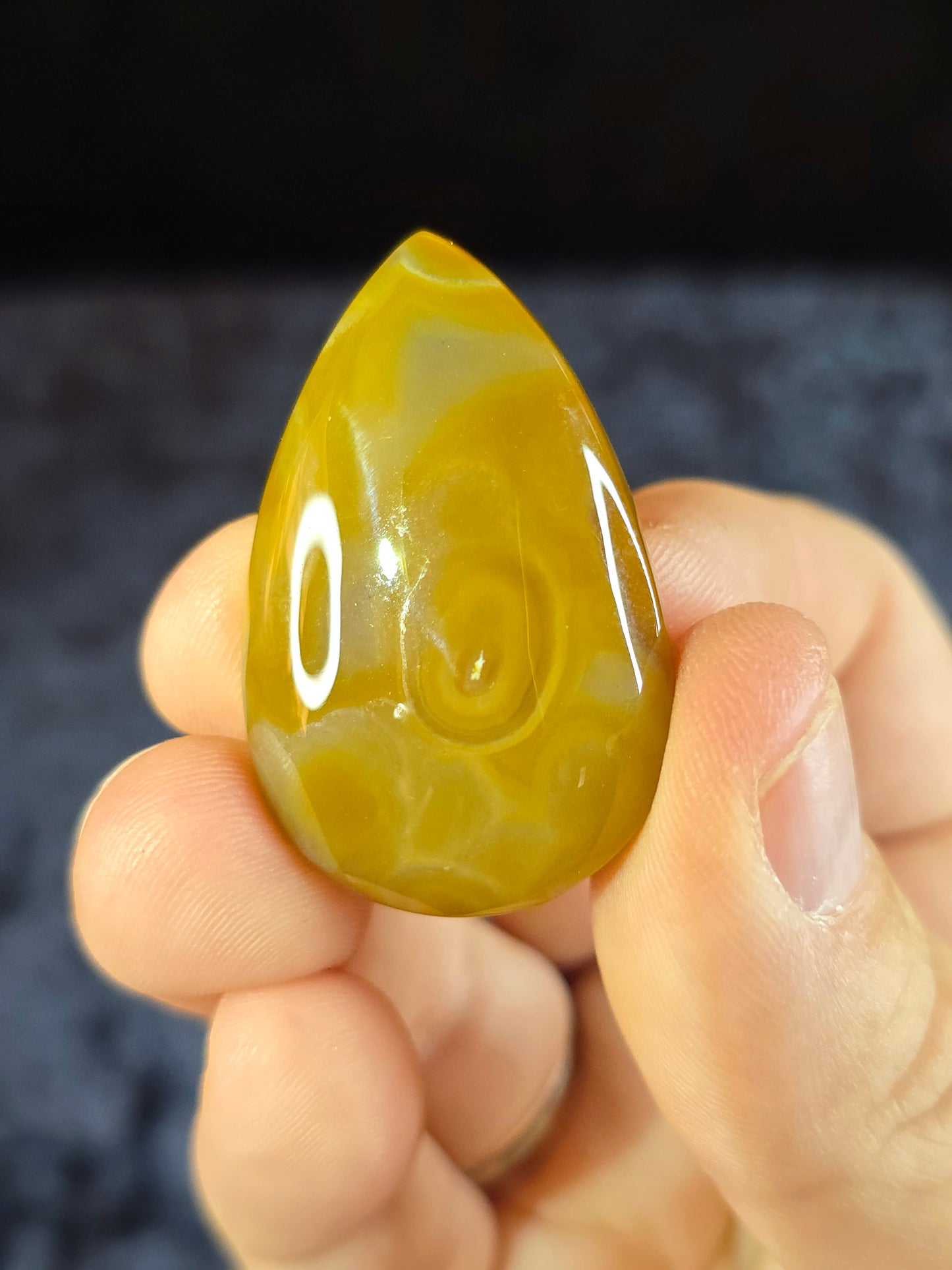 Gobi desert agate cabochon