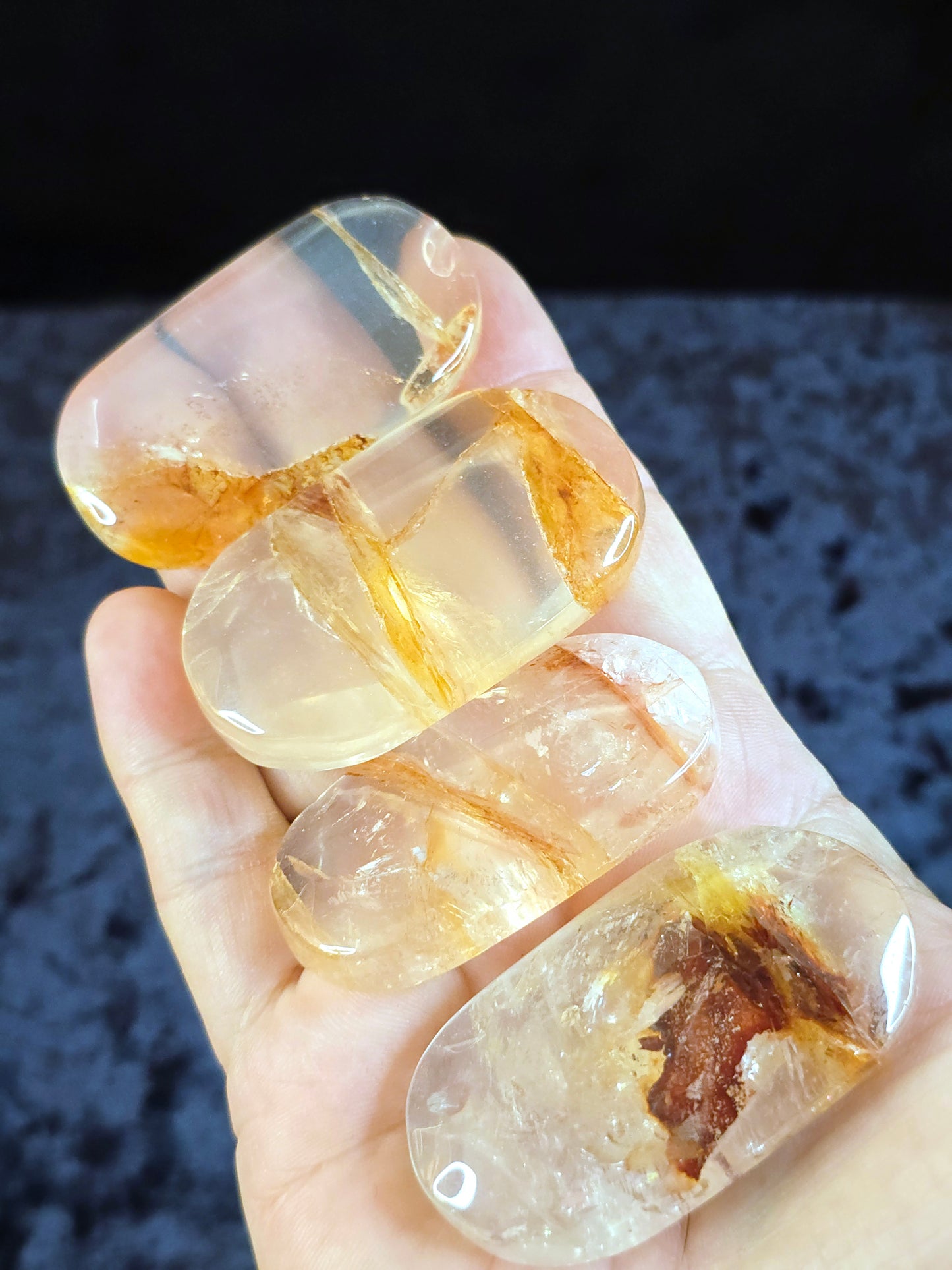 Quartz w hematite &iron inclusions