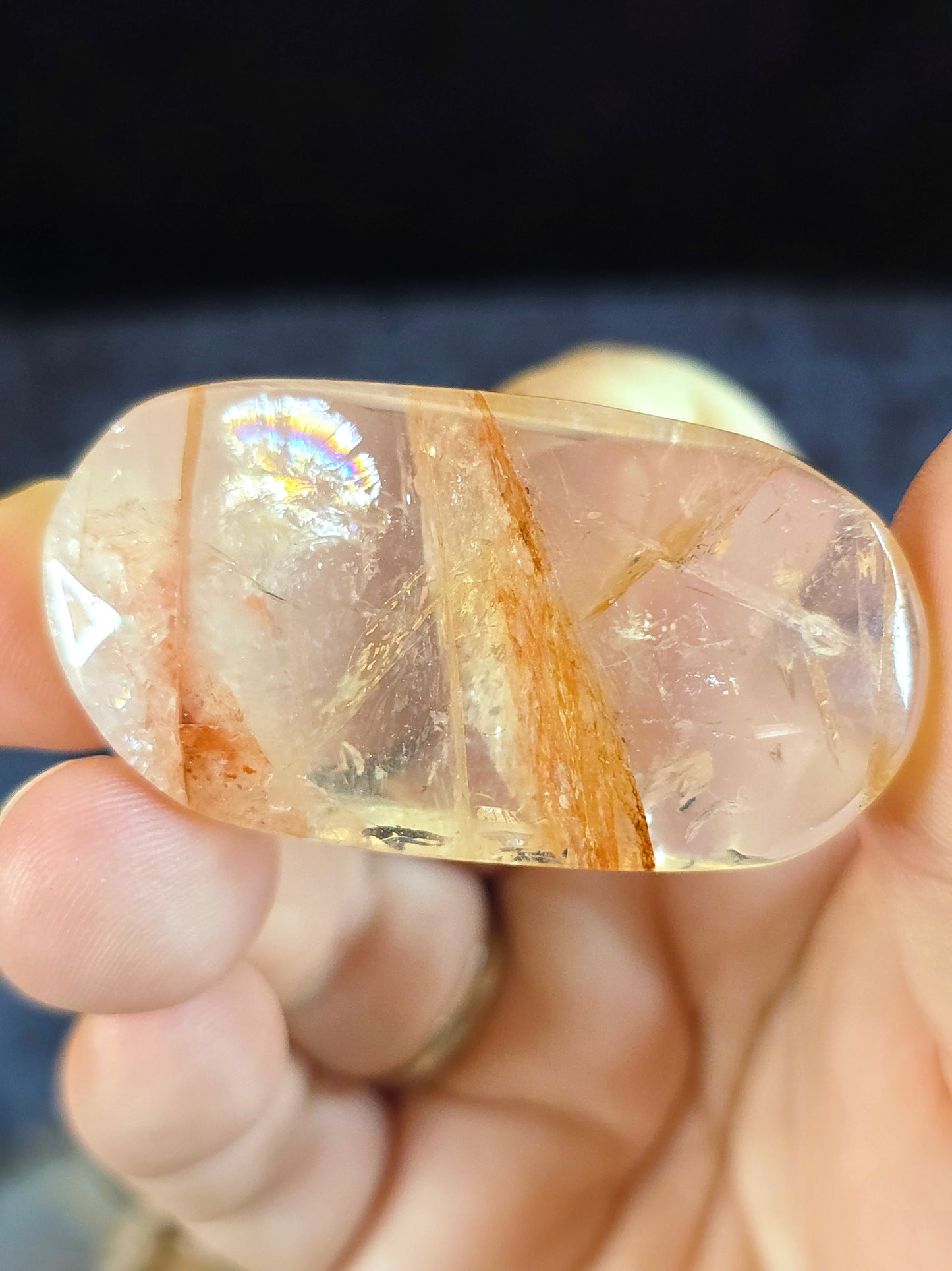Quartz w hematite &iron inclusions