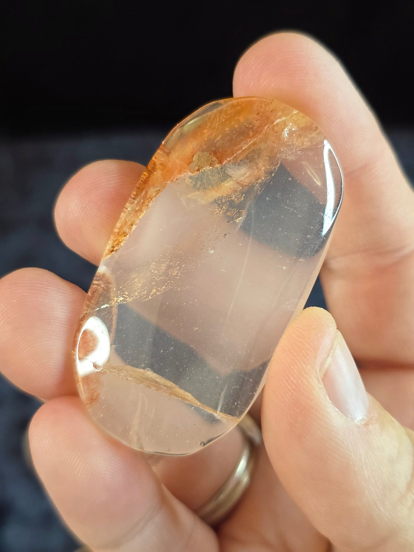 Quartz w hematite &iron inclusions