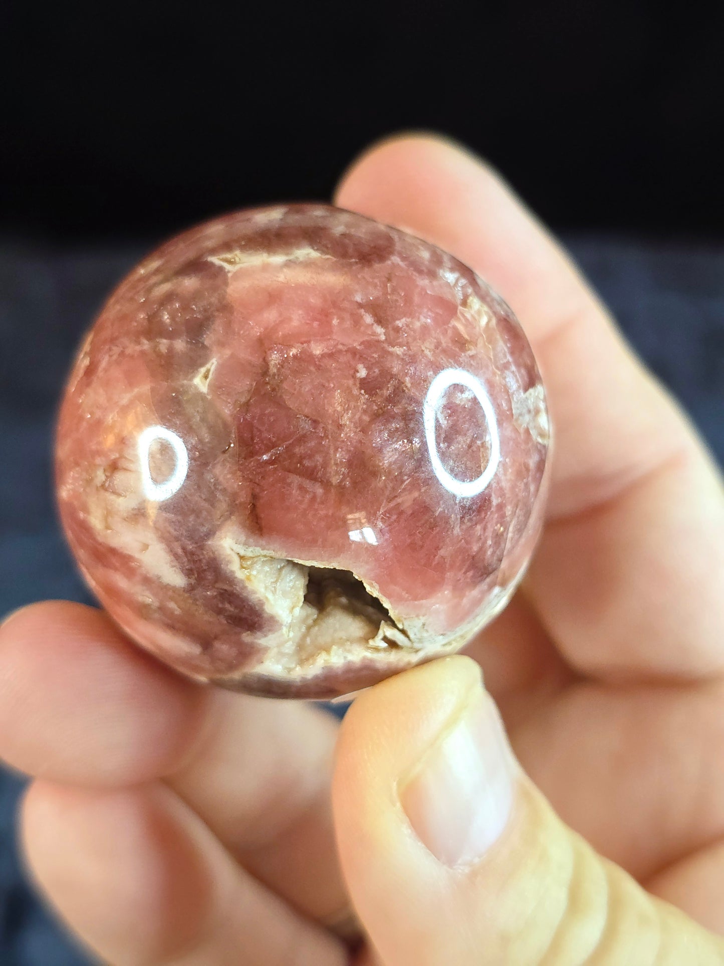Rhodochrosite sphere
