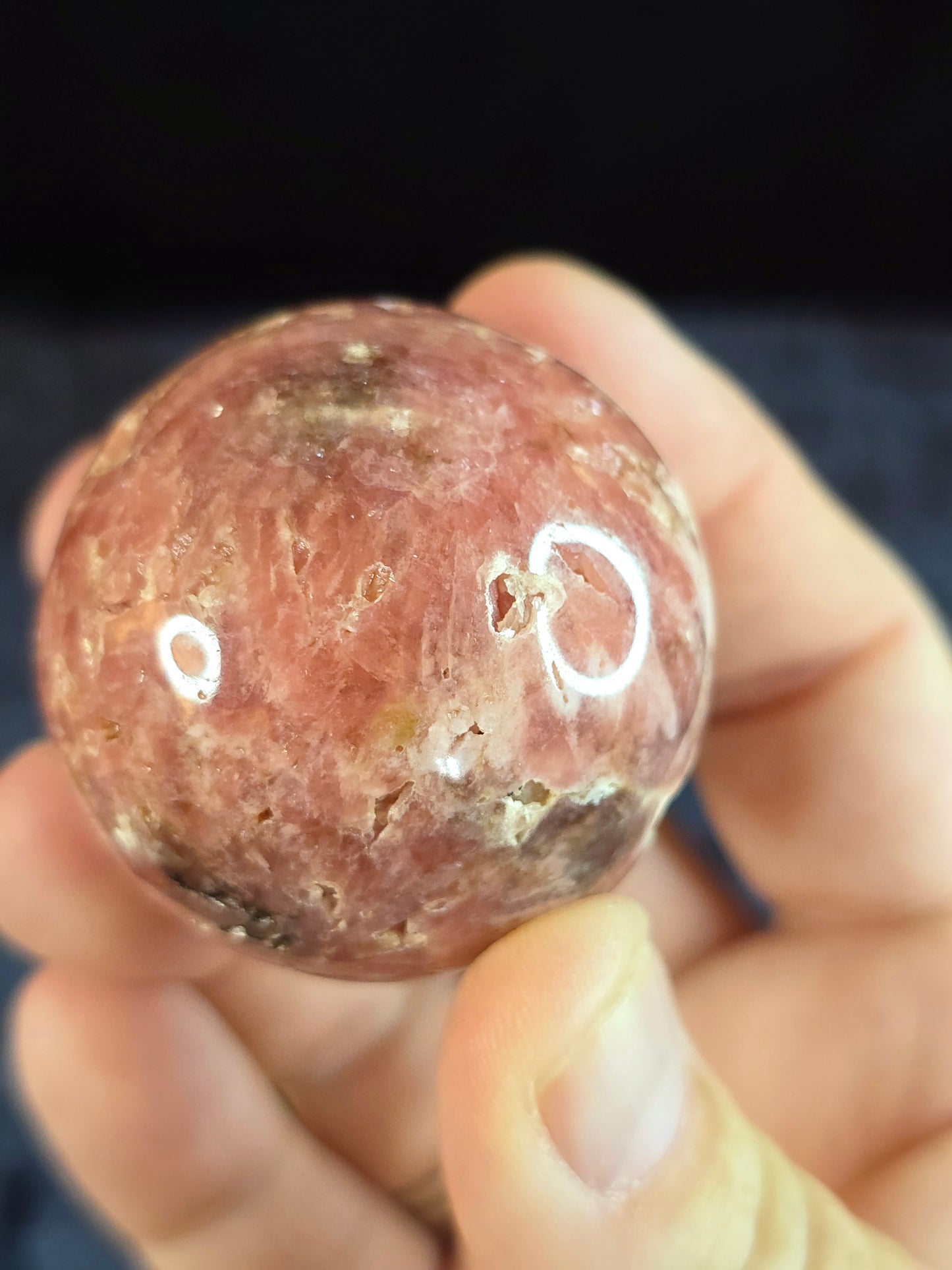 Rhodochrosite sphere
