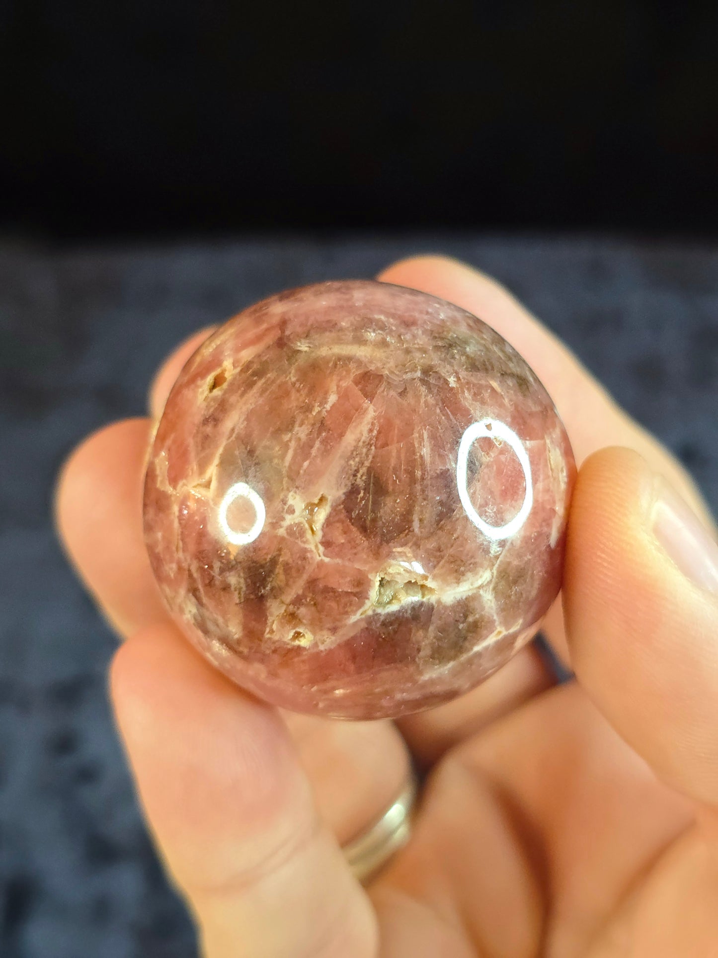 Rhodochrosite sphere