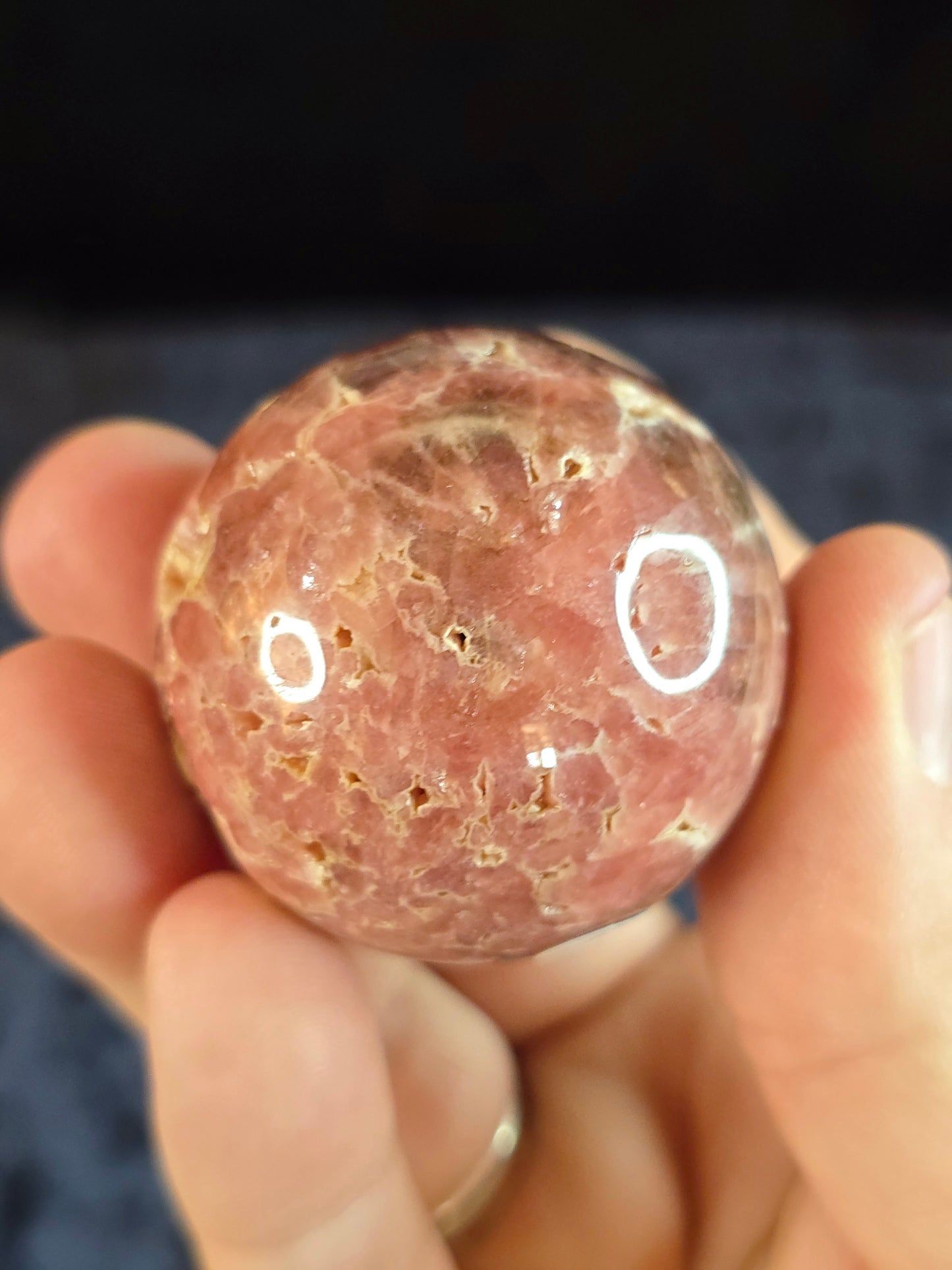 Rhodochrosite sphere