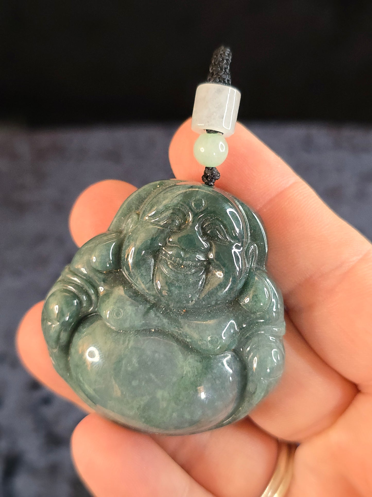 Jade buddha pendant