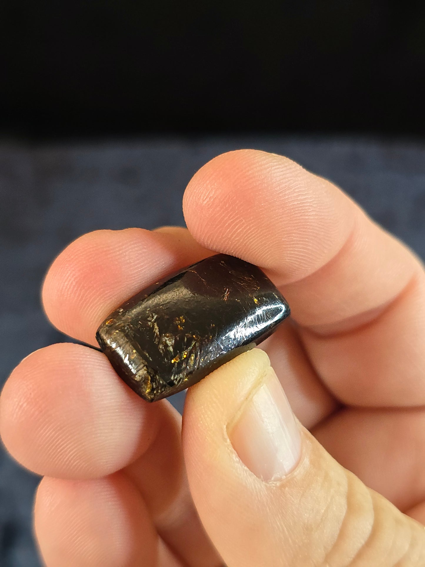 Astrophyllite cabochon