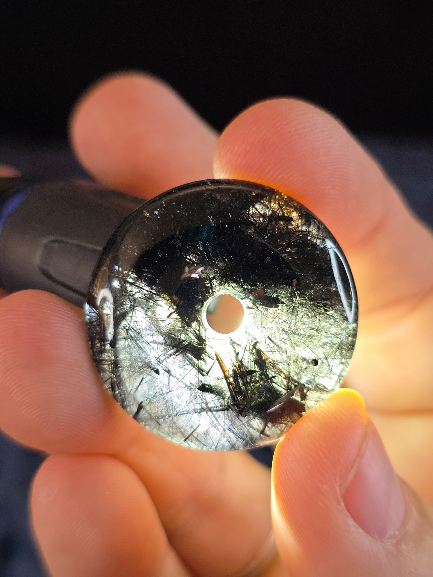 Tourmalinated Quartz donut