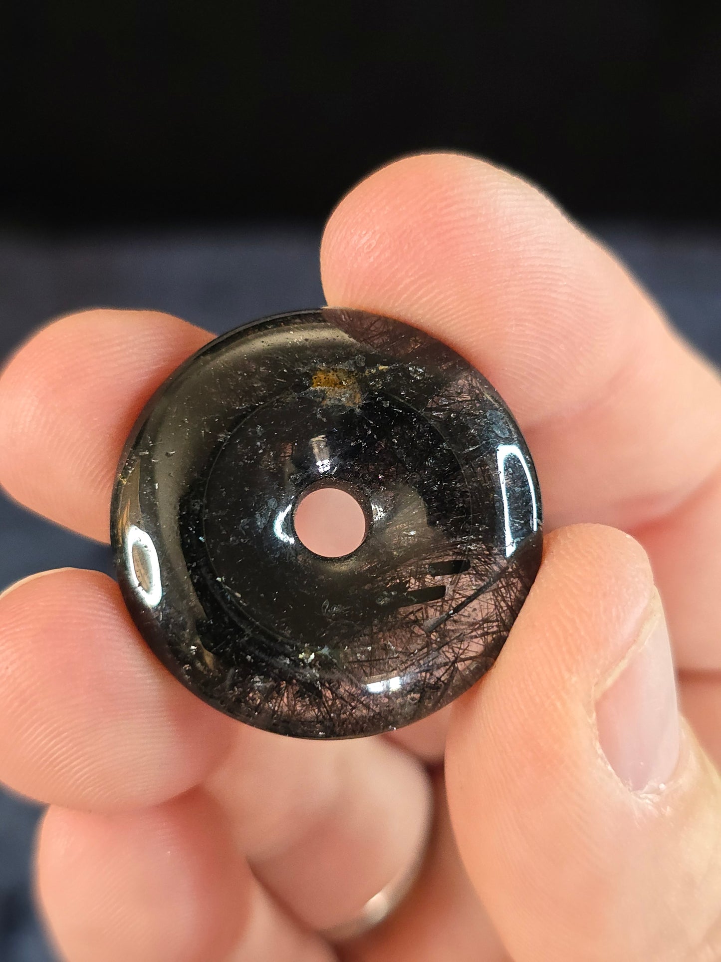 Tourmalinated Quartz donut