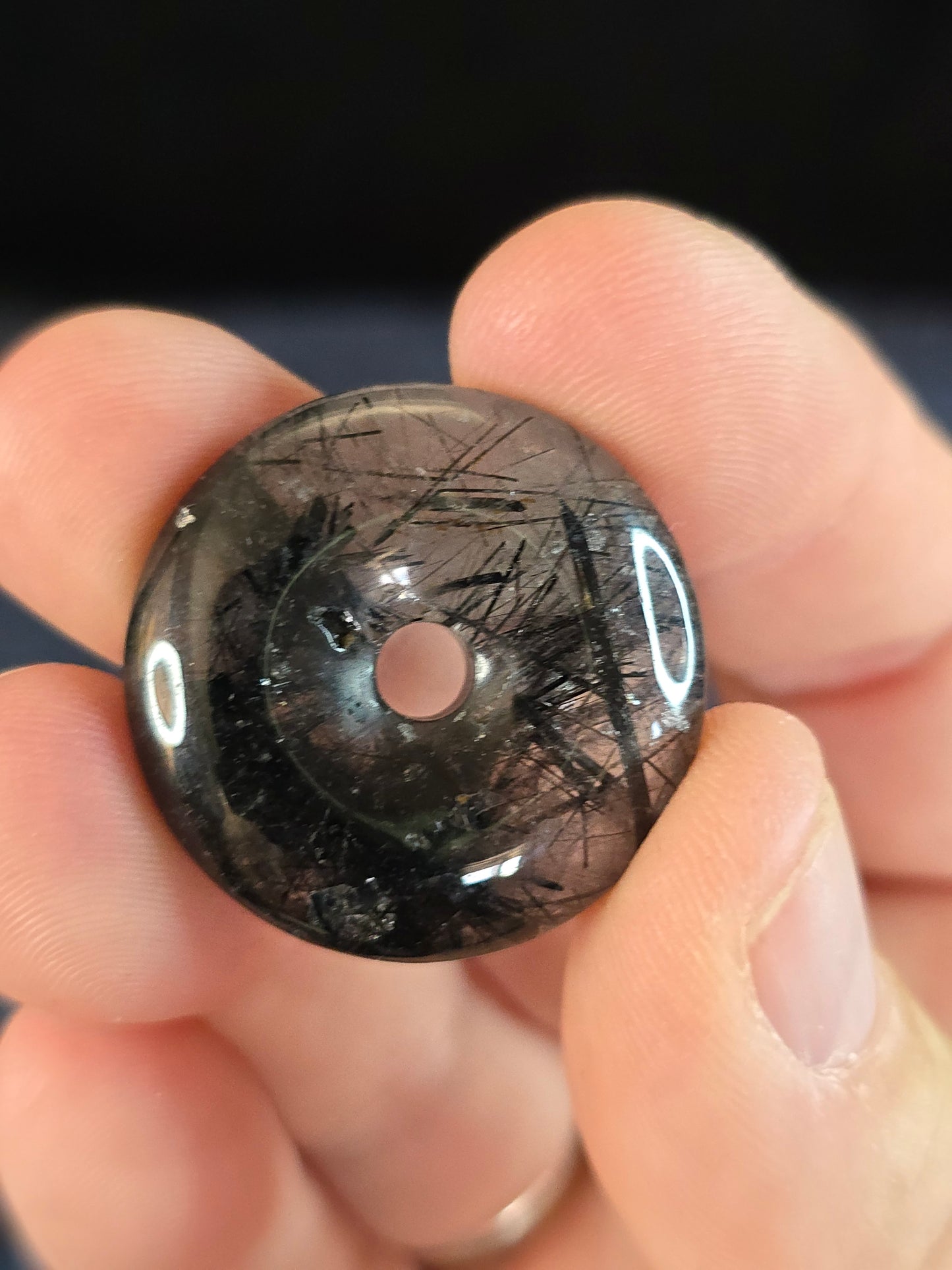 Tourmalinated Quartz donut