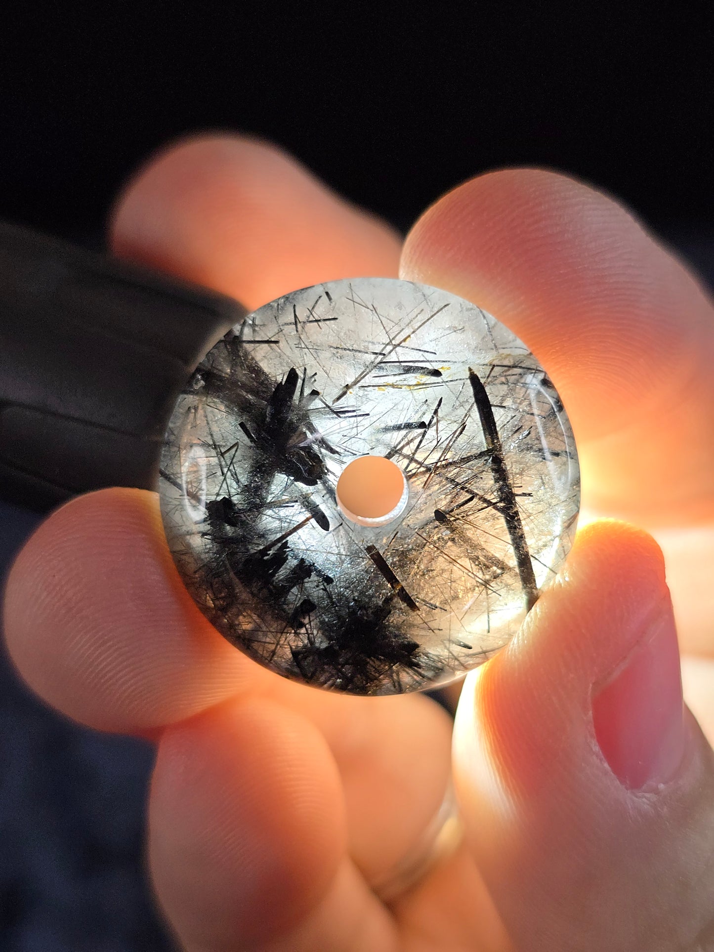 Tourmalinated Quartz donut