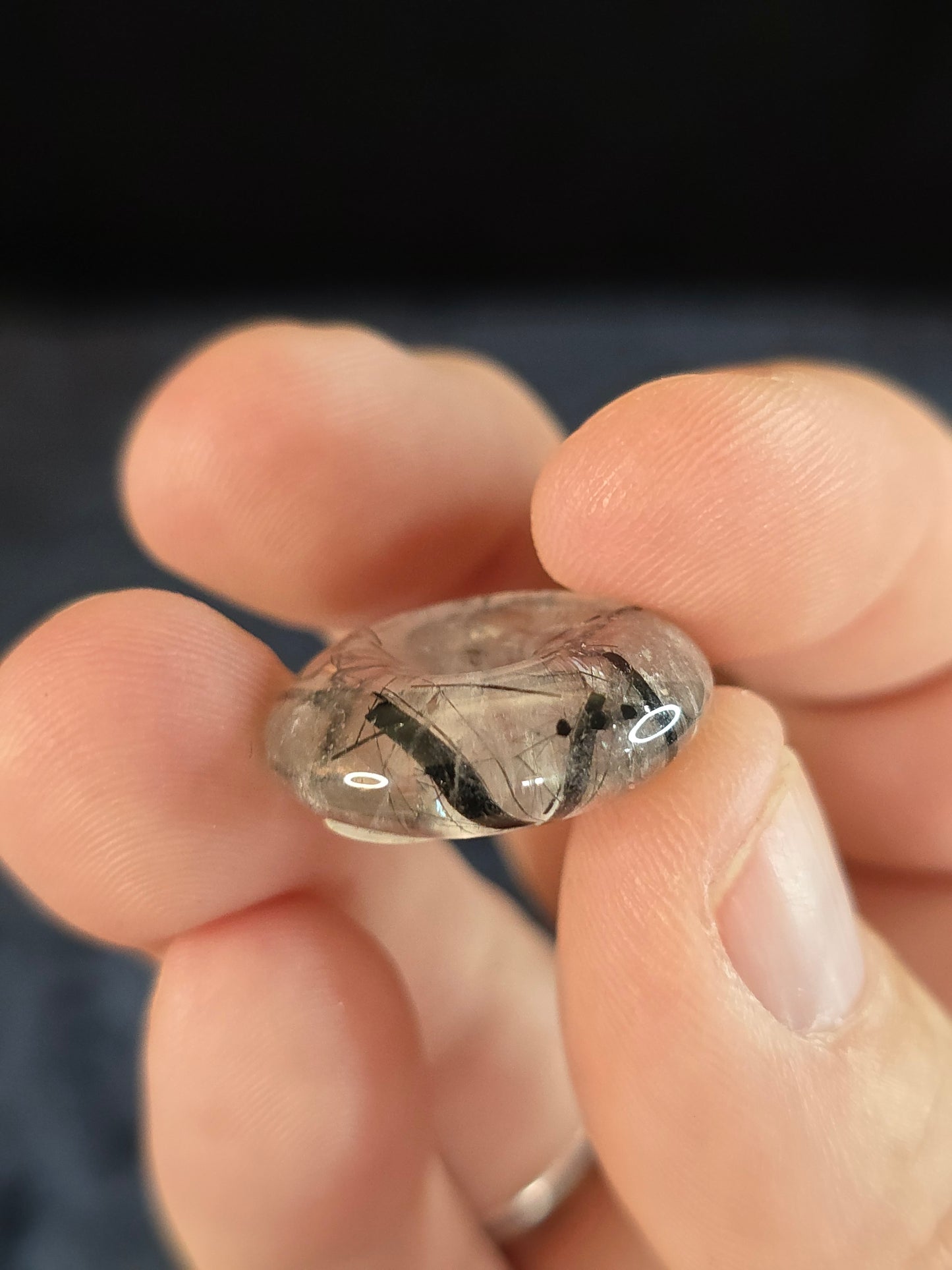 Tourmalinated Quartz donut
