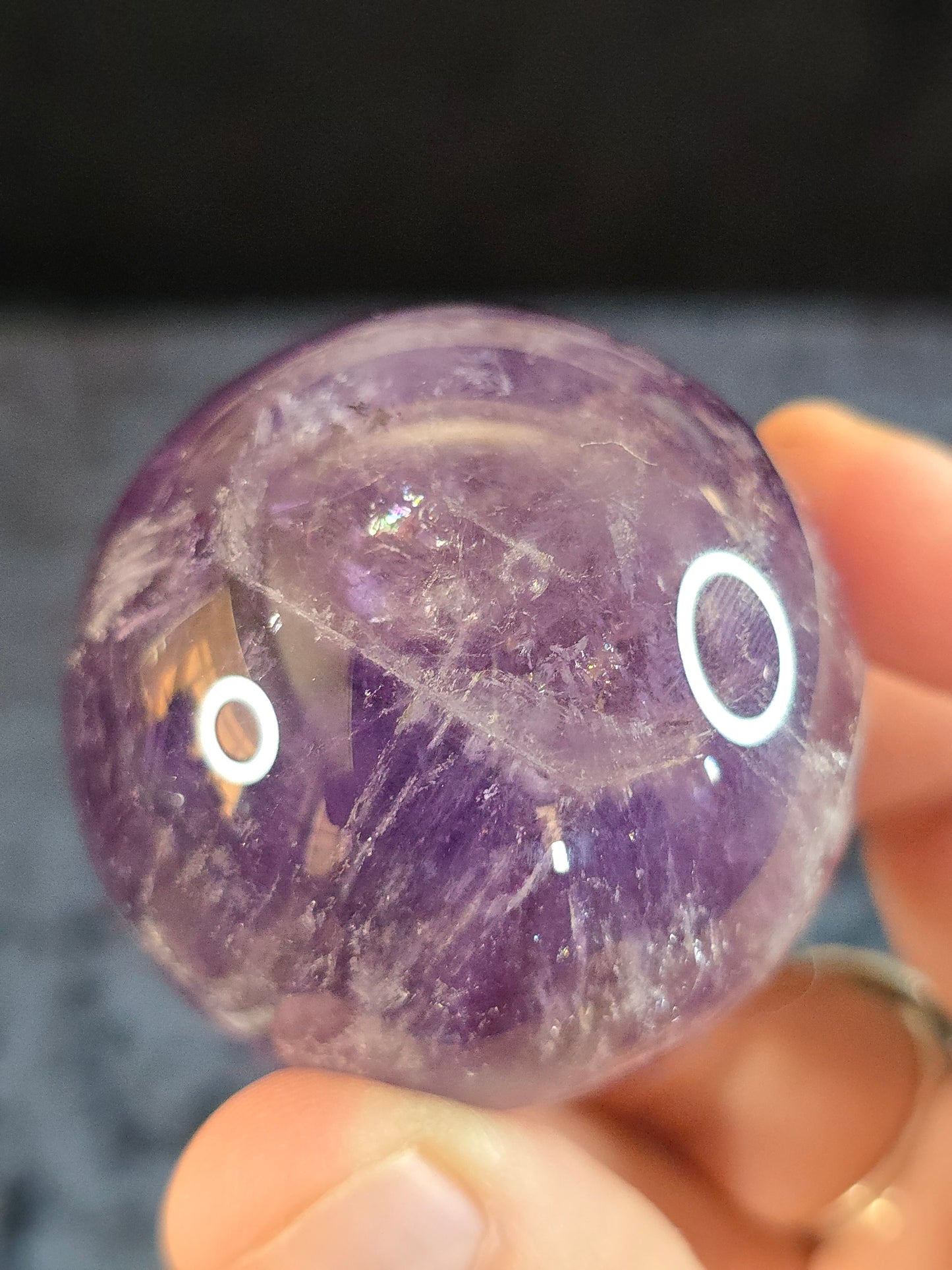 Ametrine sphere from Bolivia