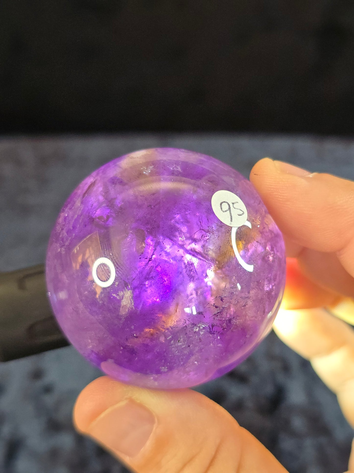 Ametrine sphere from Bolivia