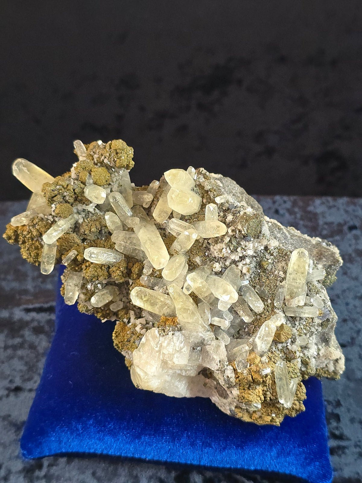 Calcite w Chalcopyrite & Marcasite, Galena Sweetwater Mine Missouri