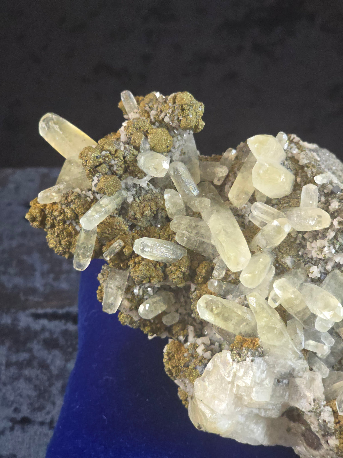 Calcite w Chalcopyrite & Marcasite, Galena Sweetwater Mine Missouri