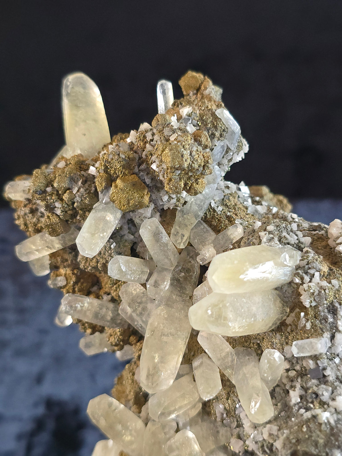 Calcite w Chalcopyrite & Marcasite, Galena Sweetwater Mine Missouri