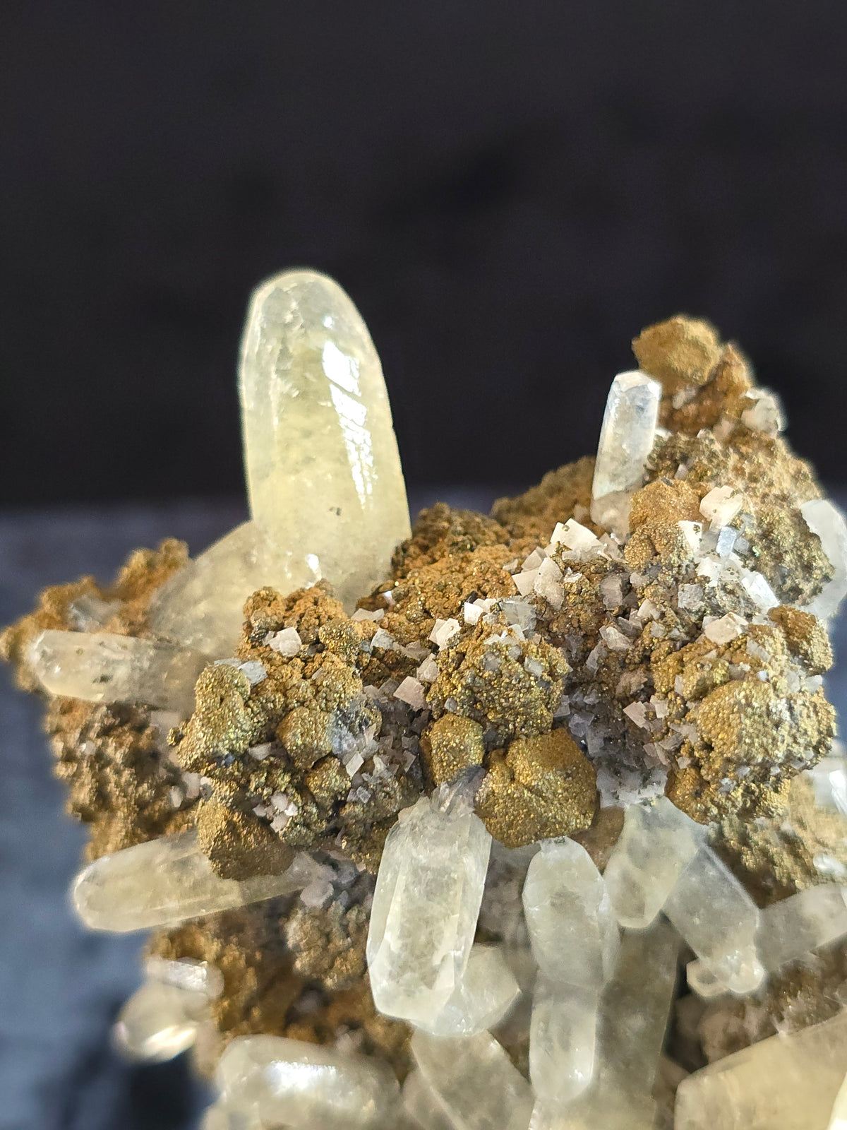 Calcite w Chalcopyrite & Marcasite, Galena Sweetwater Mine Missouri