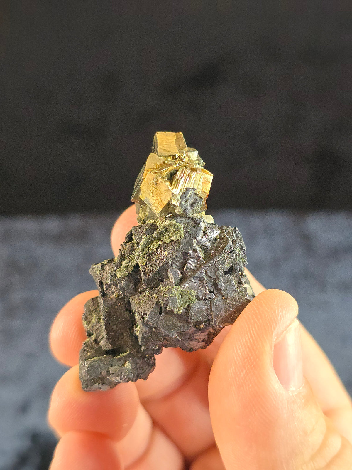 Galena Pyrite calcite from Russia
