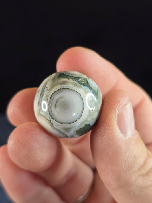 Ocean jasper sphere vein 1-2